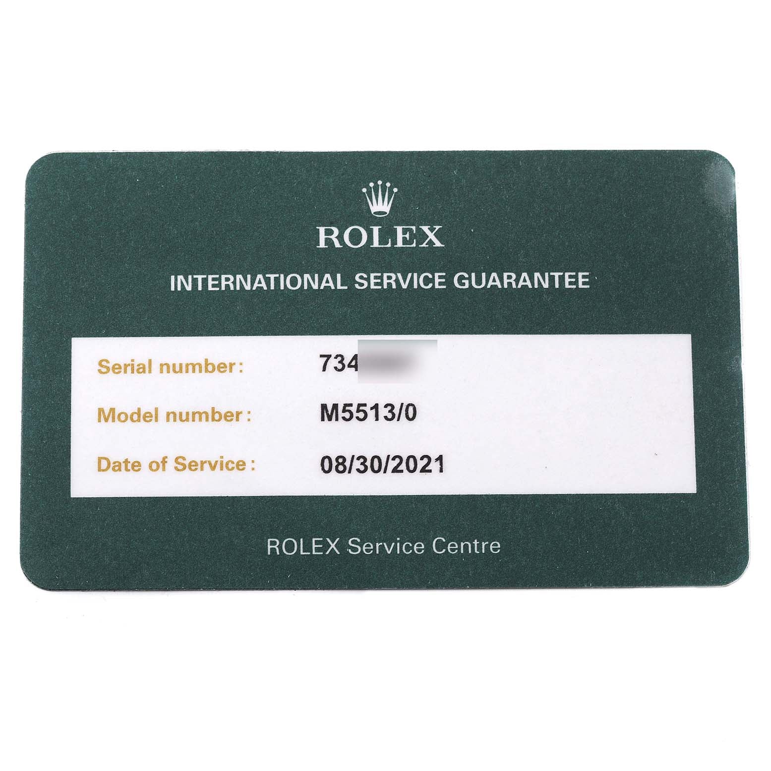 Rolex Submariner Black Dial Vintage Steel Mens Watch 5513 Box Service Card