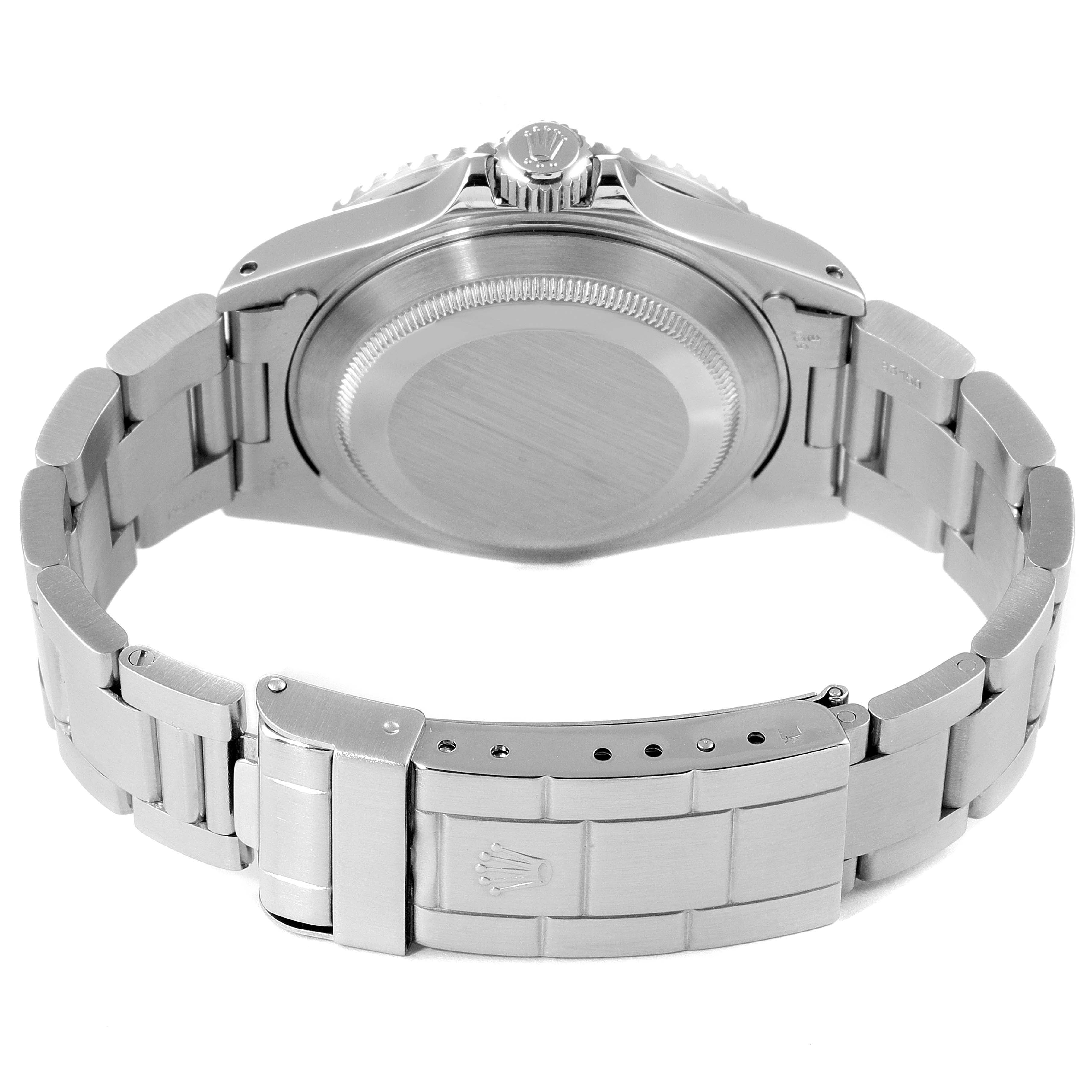 Rolex Submariner Black Frosted Dial Steel Mens Watch 16610