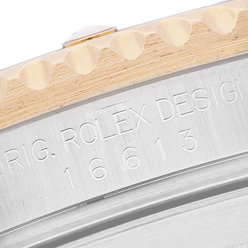 Rolex Submariner Blue Dial Steel Yellow Gold Mens Watch 16613 Box Papers + 2 extra links