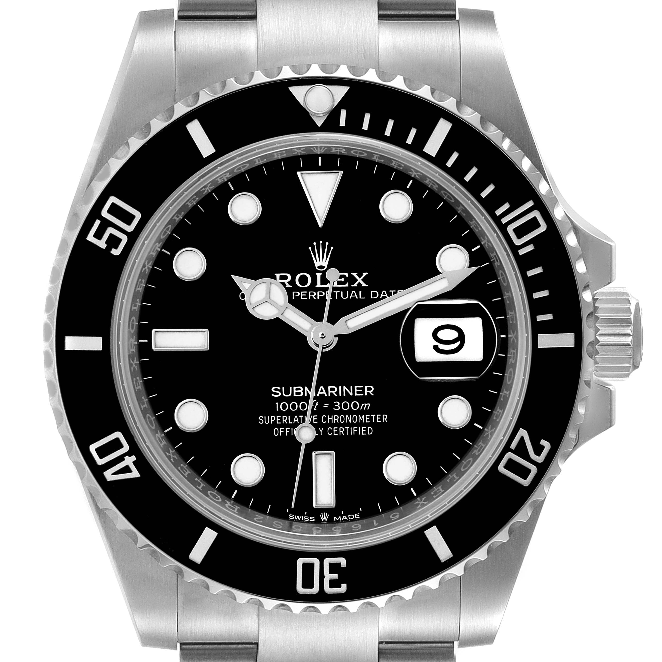 Rolex Submariner Cerachrom Bezel Oystersteel Mens Watch 126610 Box Card