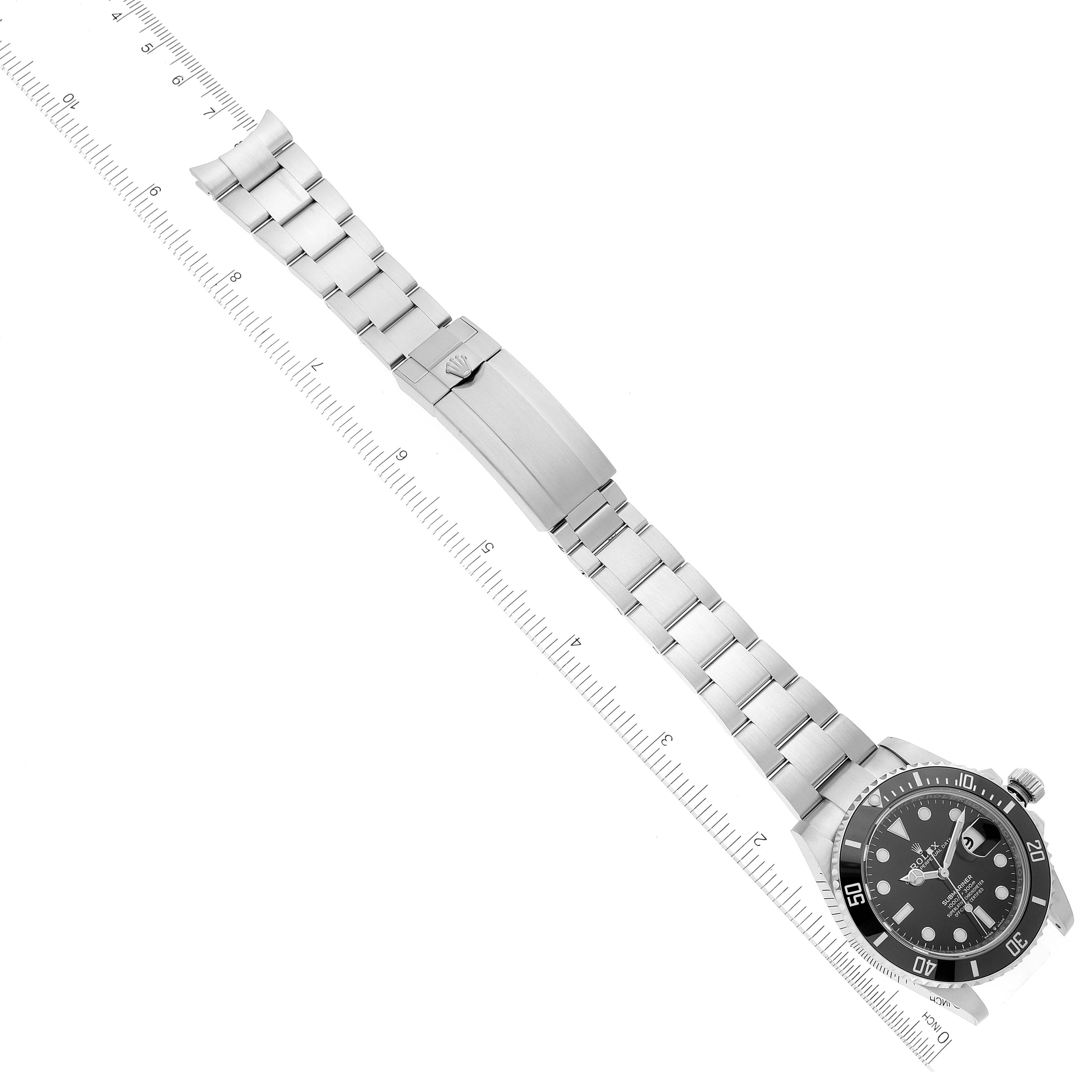 Rolex Submariner Cerachrom Bezel Oystersteel Mens Watch 126610 Box Card