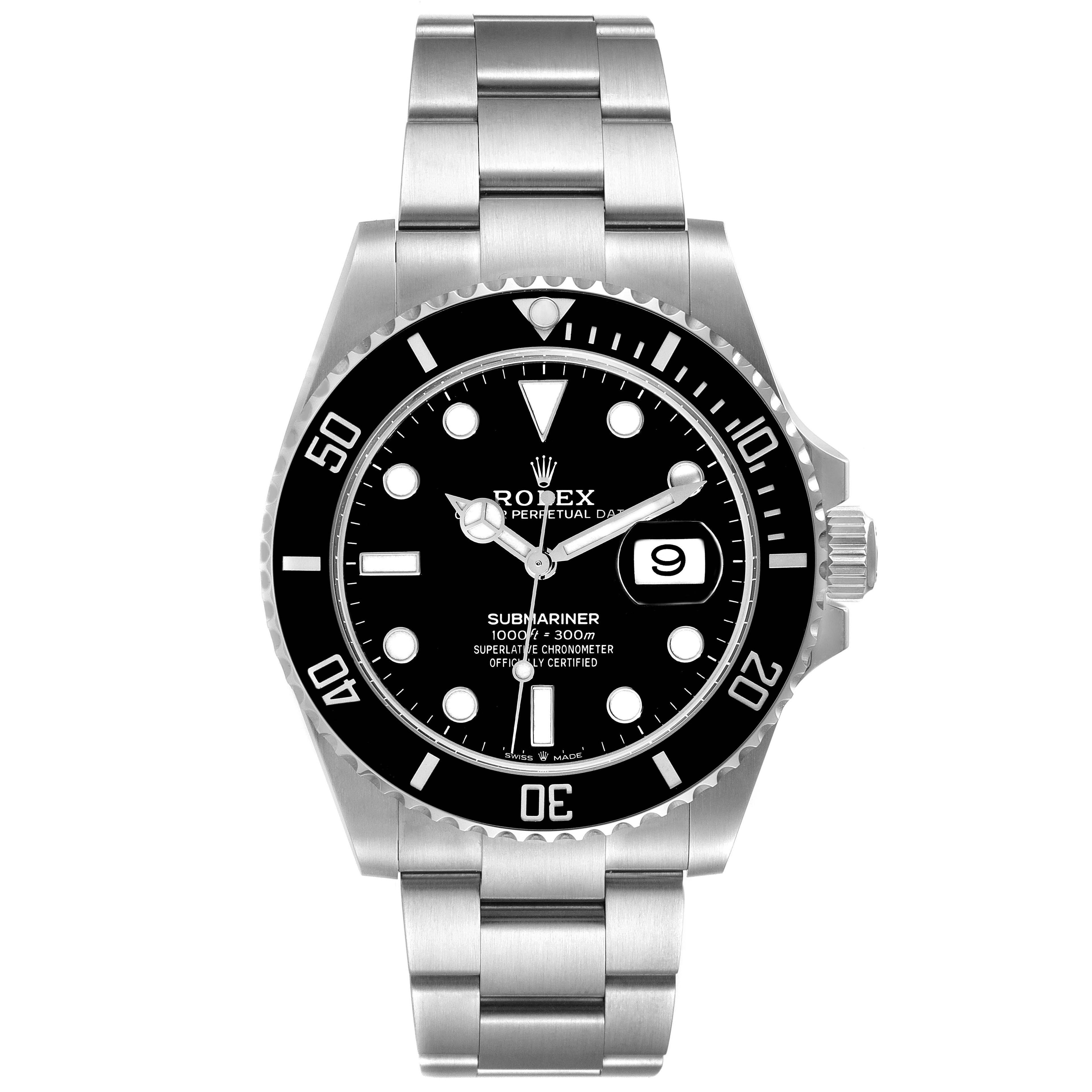Rolex Submariner 41 Cerachrom Bezel Steel Mens Watch 126610 Unworn