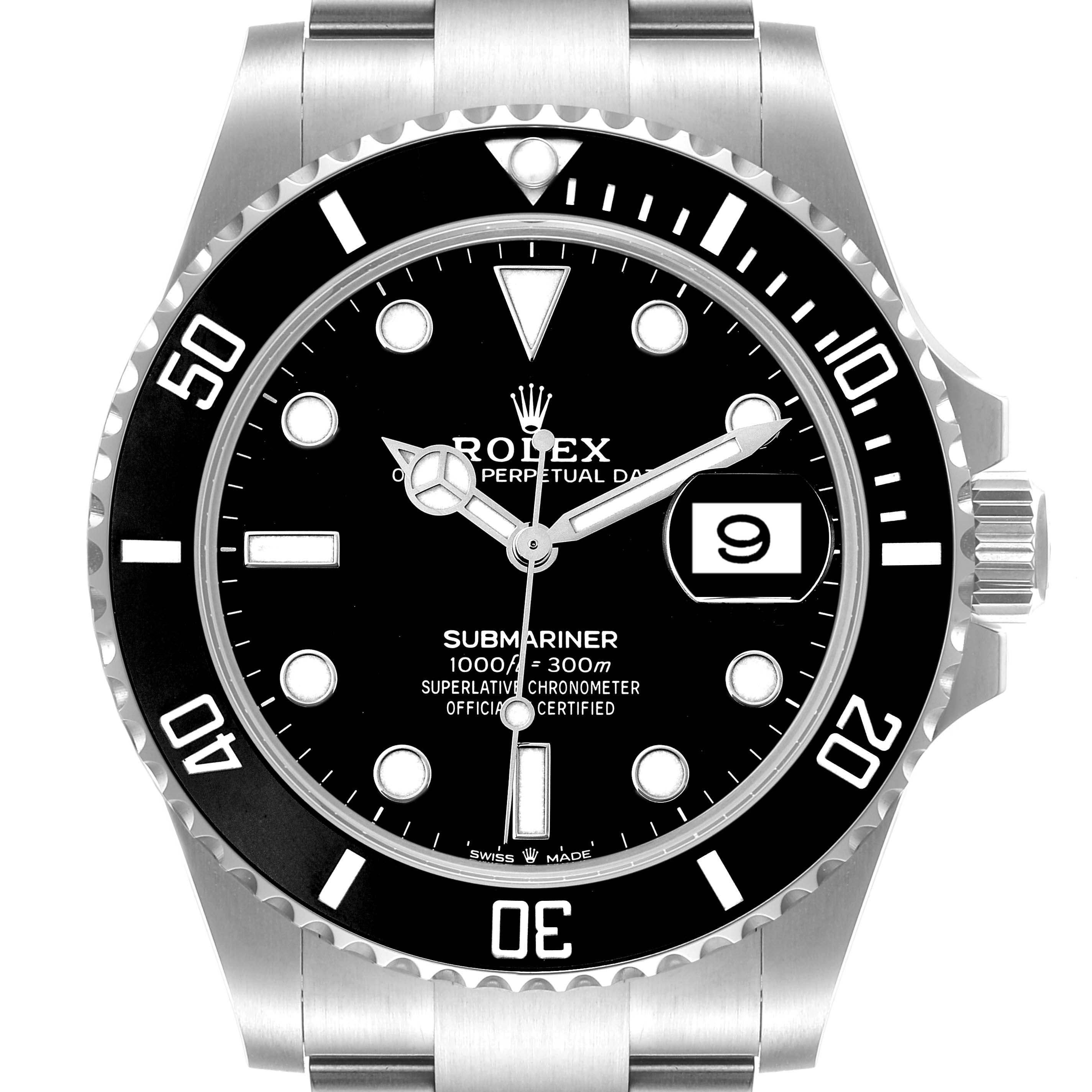 Rolex Submariner Cerachrom Bezel Black Dial Steel Mens Watch 126610 Box Card