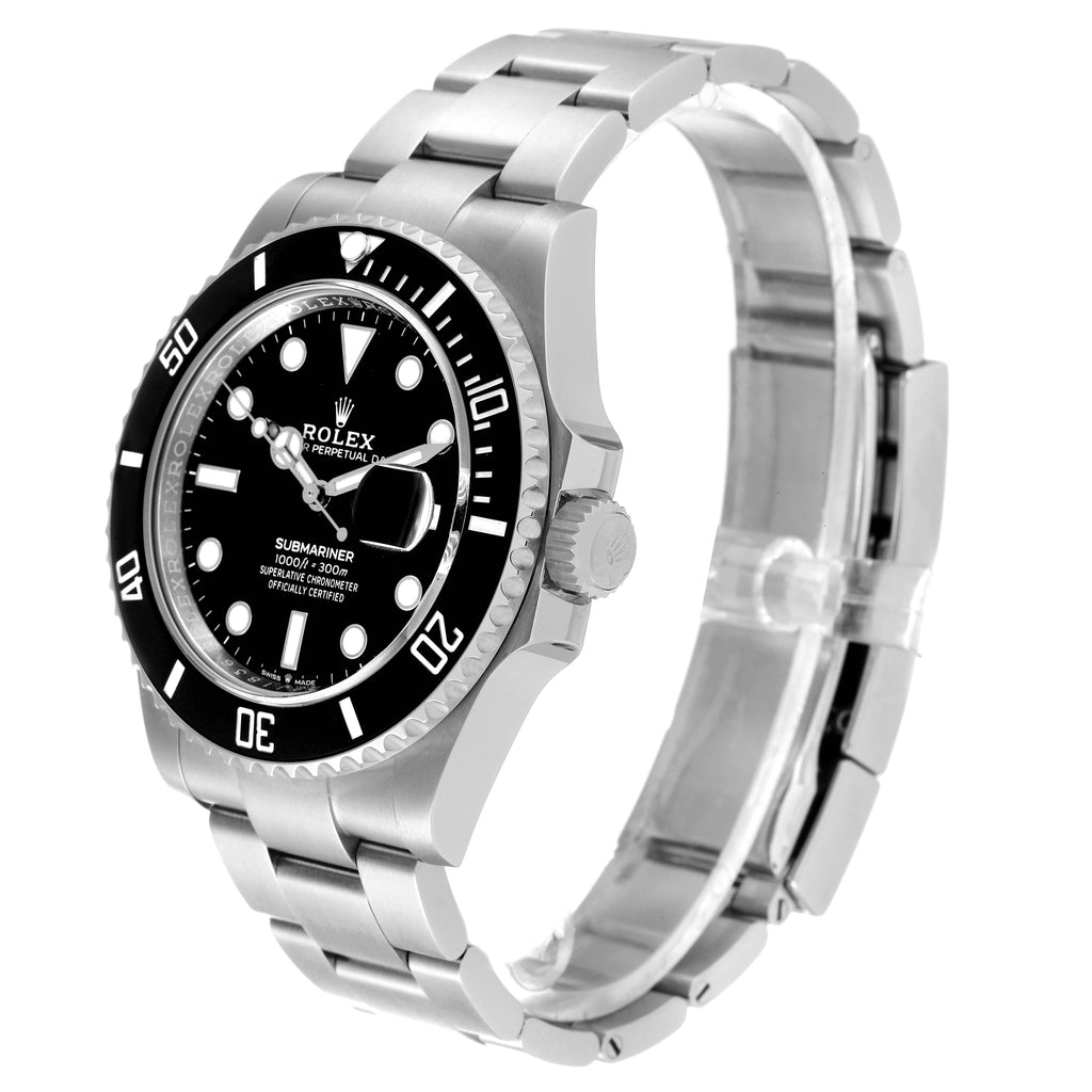 Rolex Submariner Cerachrom Bezel Black Dial Steel Mens Watch 126610 Box Card