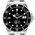 Rolex Submariner Date 40mm Black Dial Steel Mens Watch 16610 Box Service Card