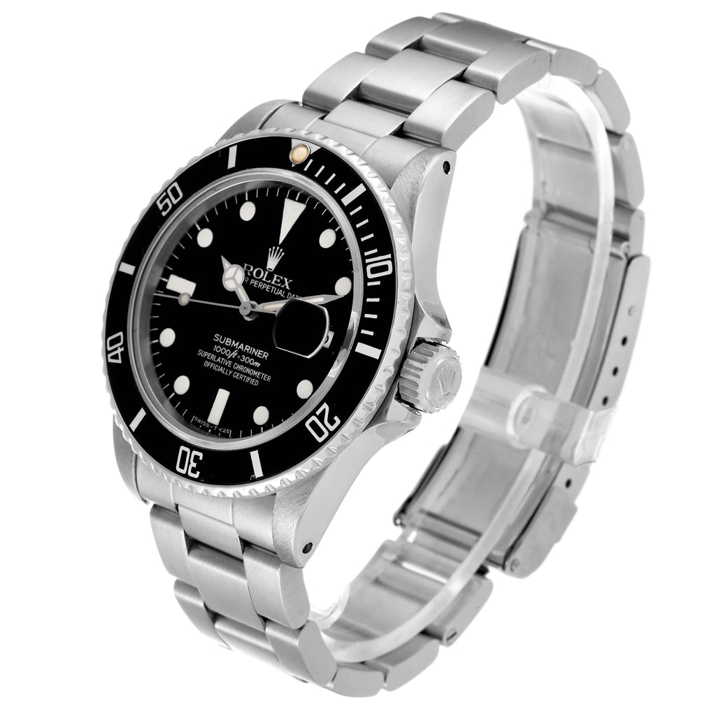 Rolex Submariner Date Matte Dial Vintage Steel Mens Watch 16800