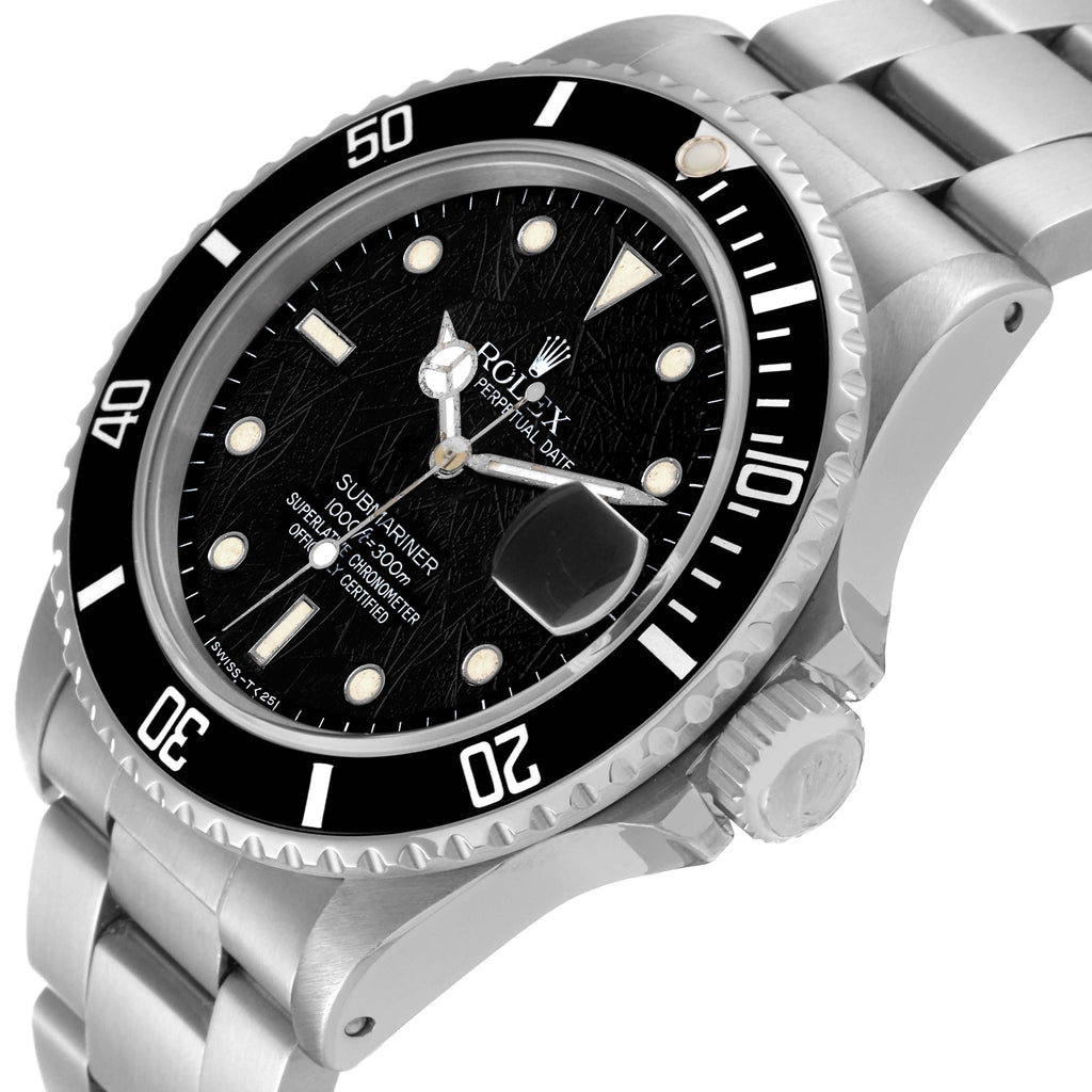 Rolex Submariner Date Spider Dial Steel Vintage Mens Watch 16800