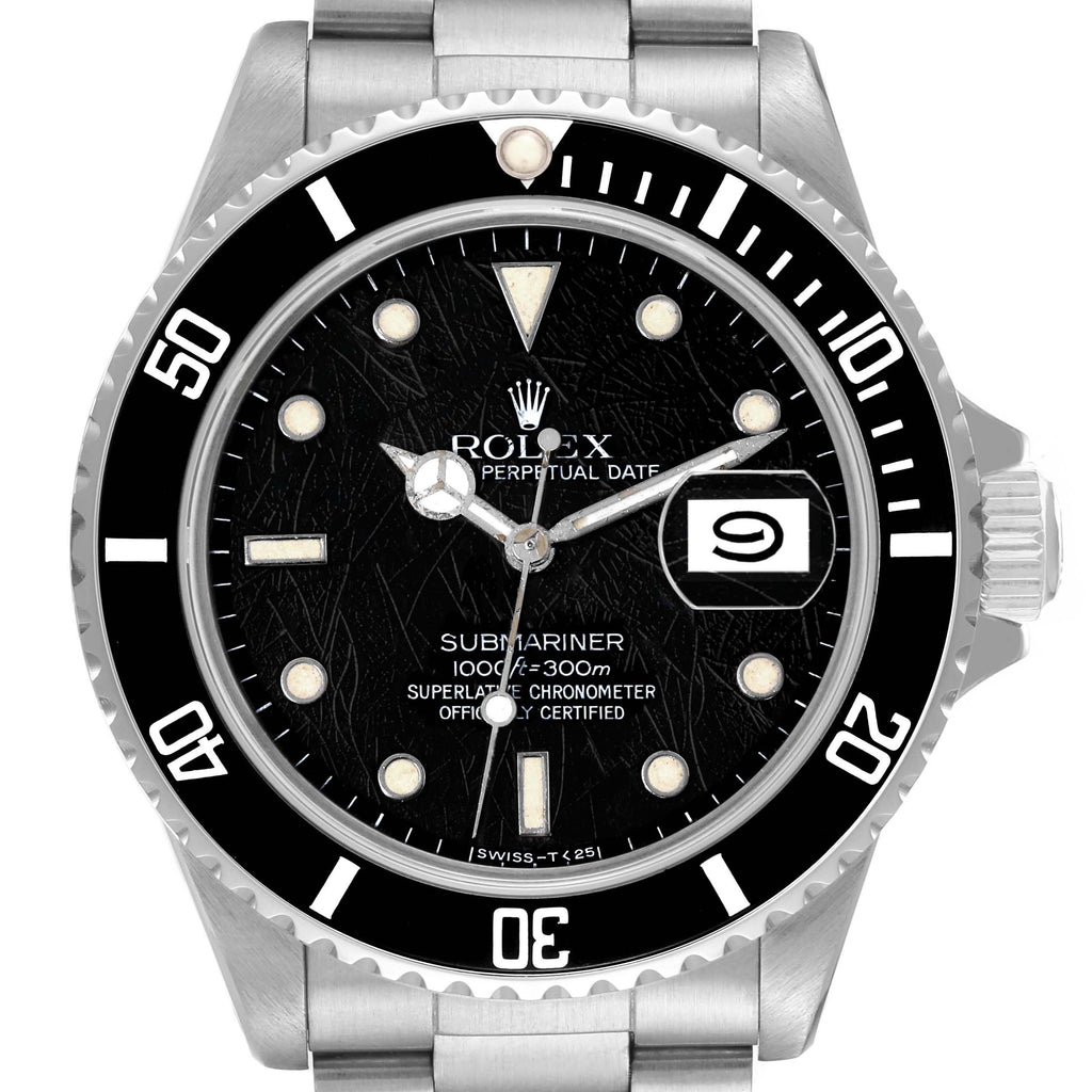 Rolex Submariner Date Spider Dial Steel Vintage Mens Watch 16800