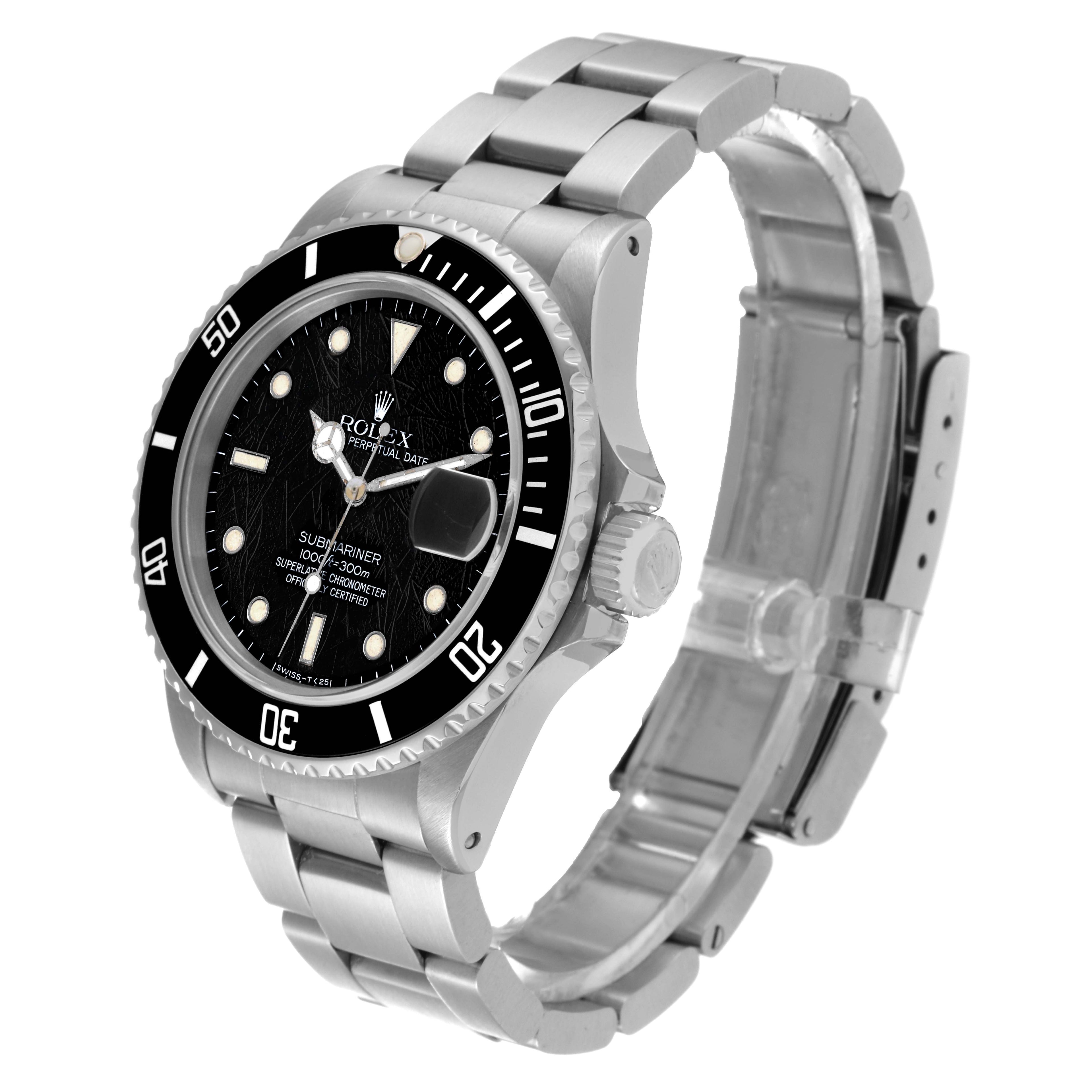 Rolex Submariner Date Spider Dial Steel Vintage Mens Watch 16800