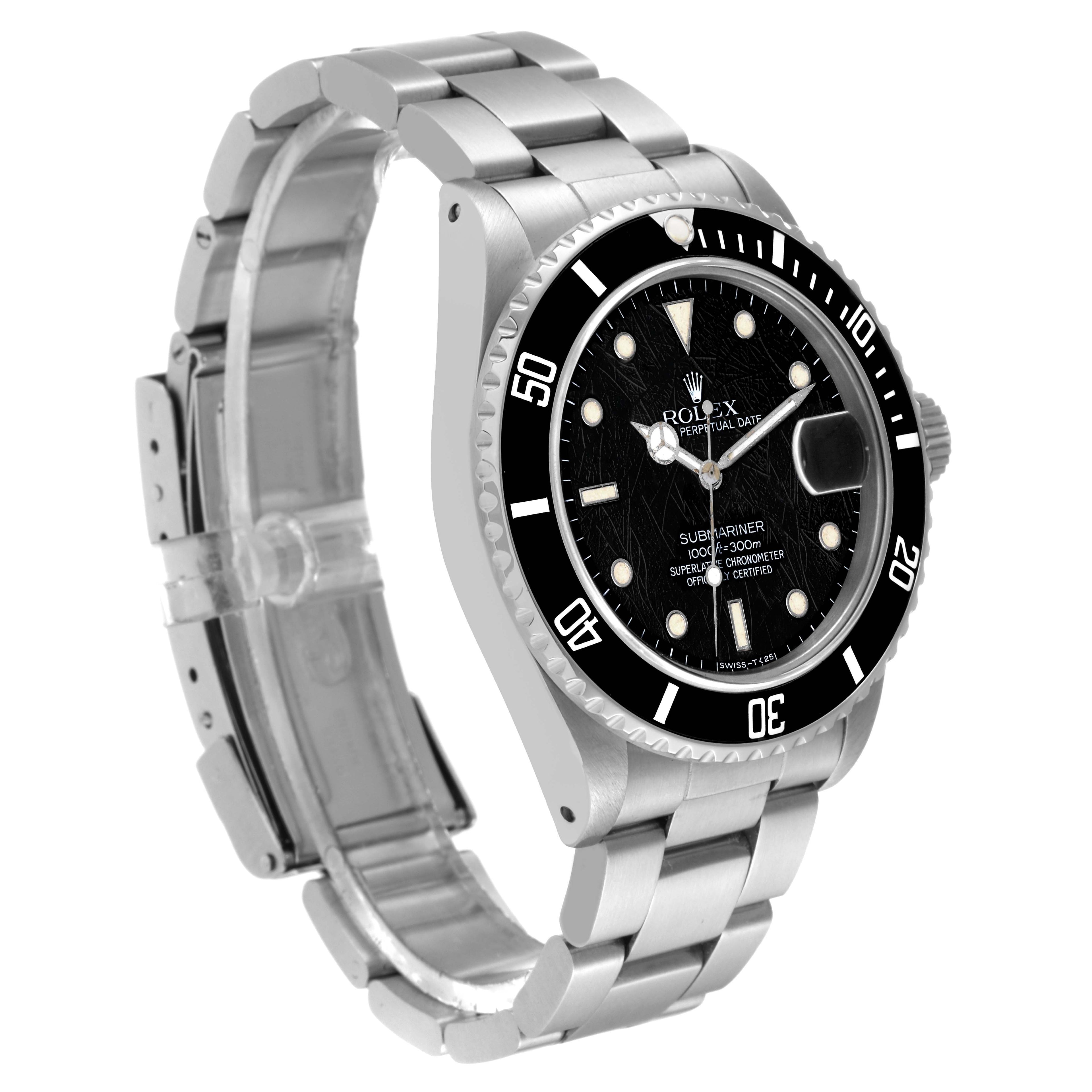 Rolex Submariner Date Spider Dial Steel Vintage Mens Watch 16800
