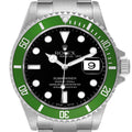 Rolex Submariner Green 50th Anniversary Flat 4 Steel Mens Watch 16610LV