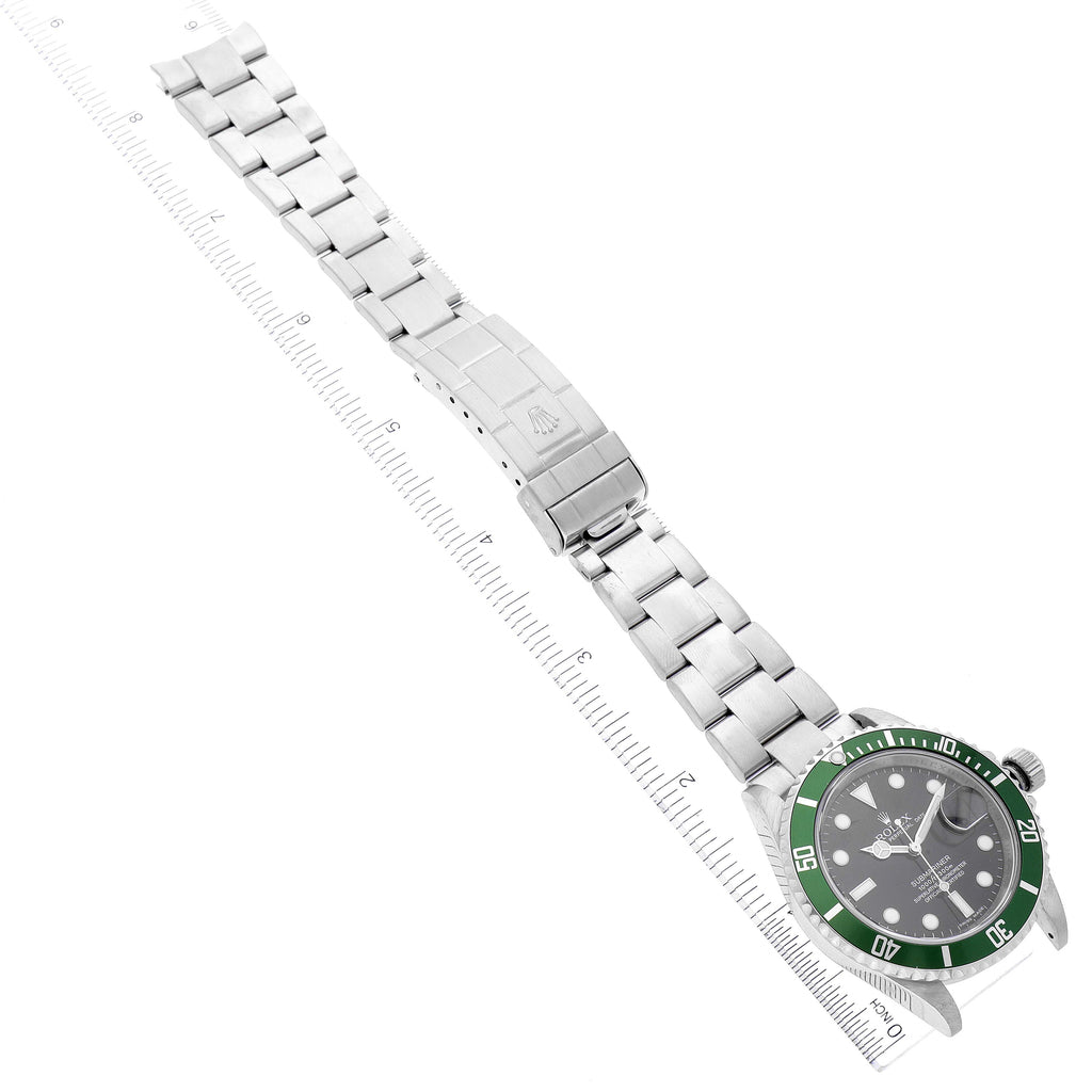 Rolex Submariner Green 50th Anniversary Steel Mens Watch 16610LV