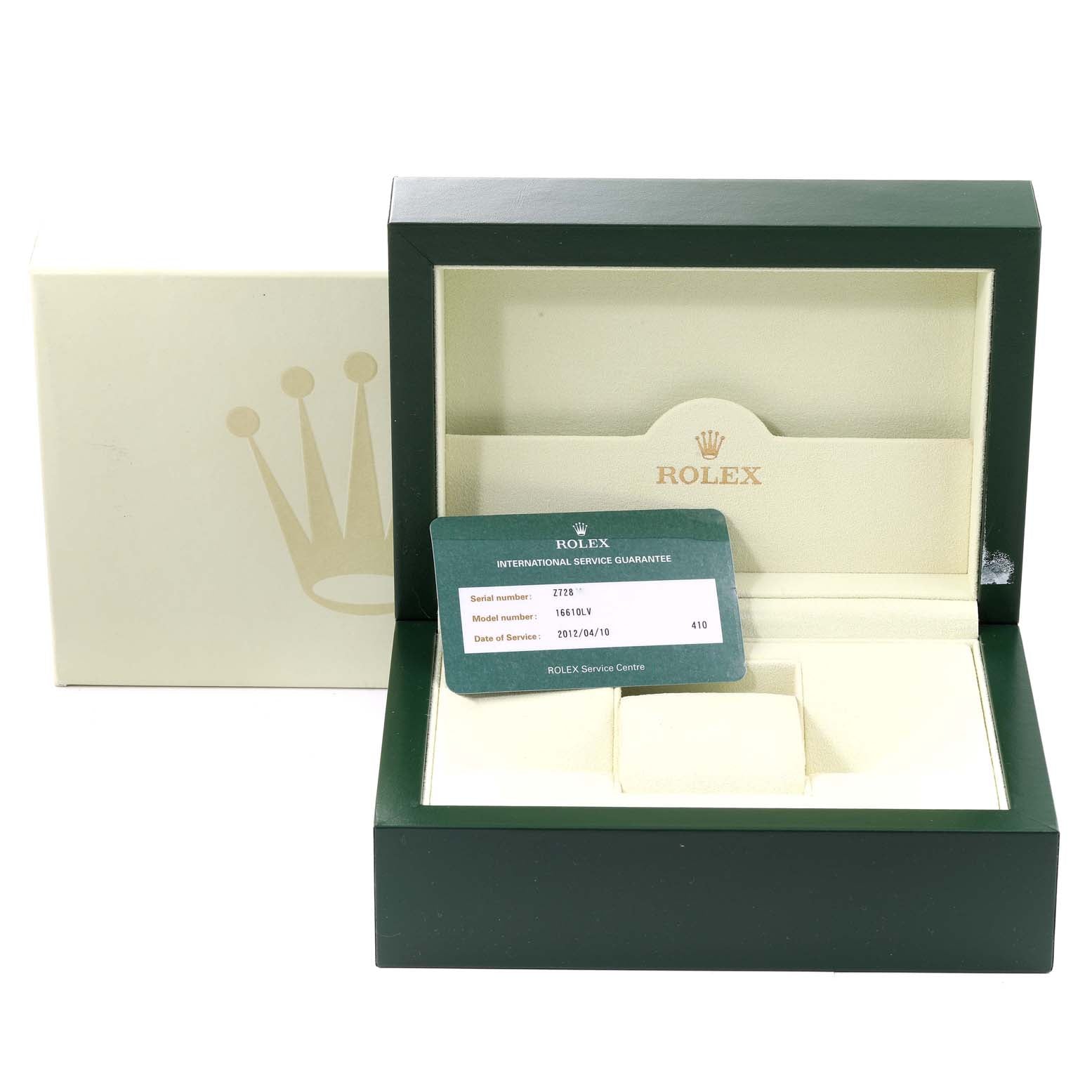 Rolex Submariner Green 50th Anniversary Watch 16610LV