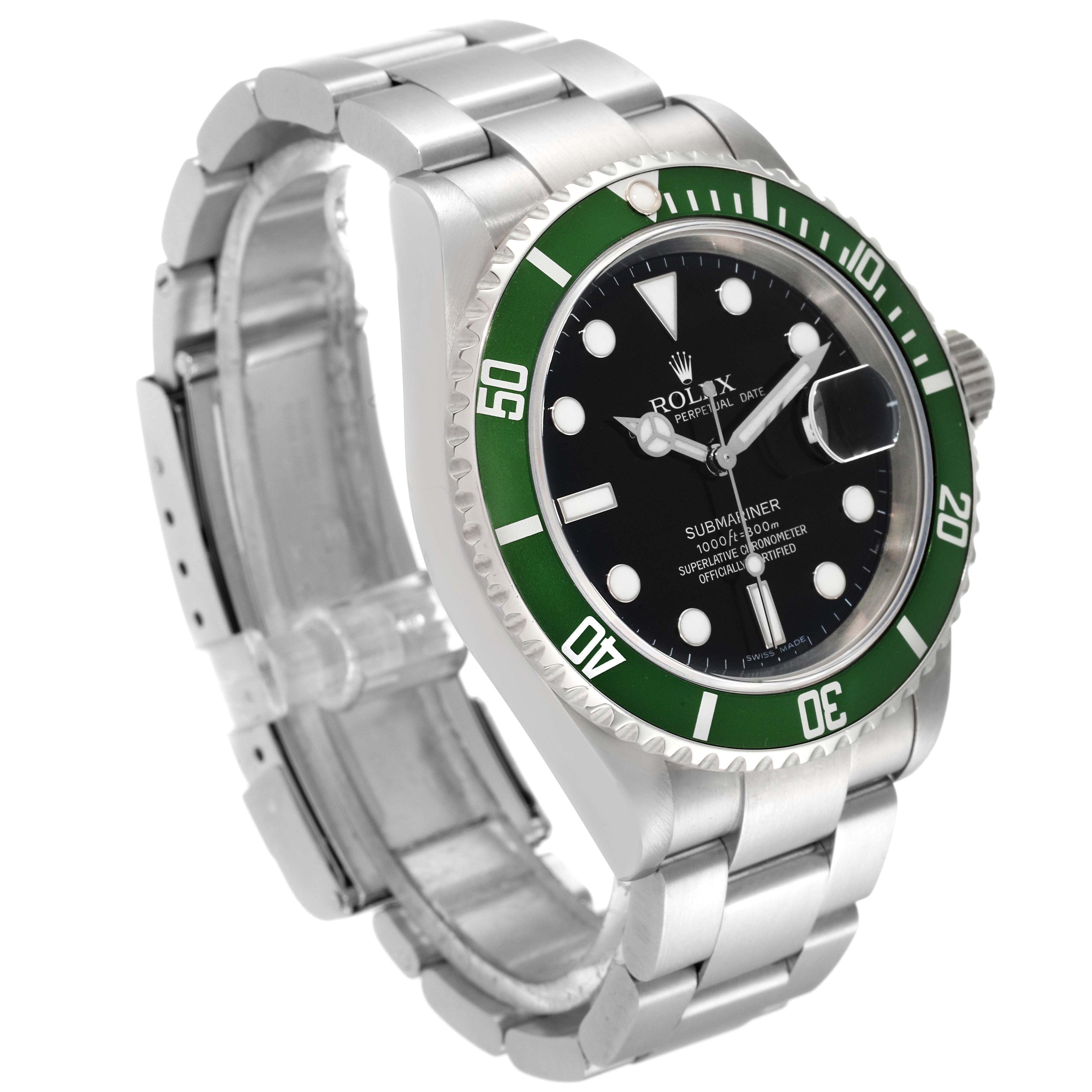 Rolex Submariner Green 50th Anniversary Watch 16610LV