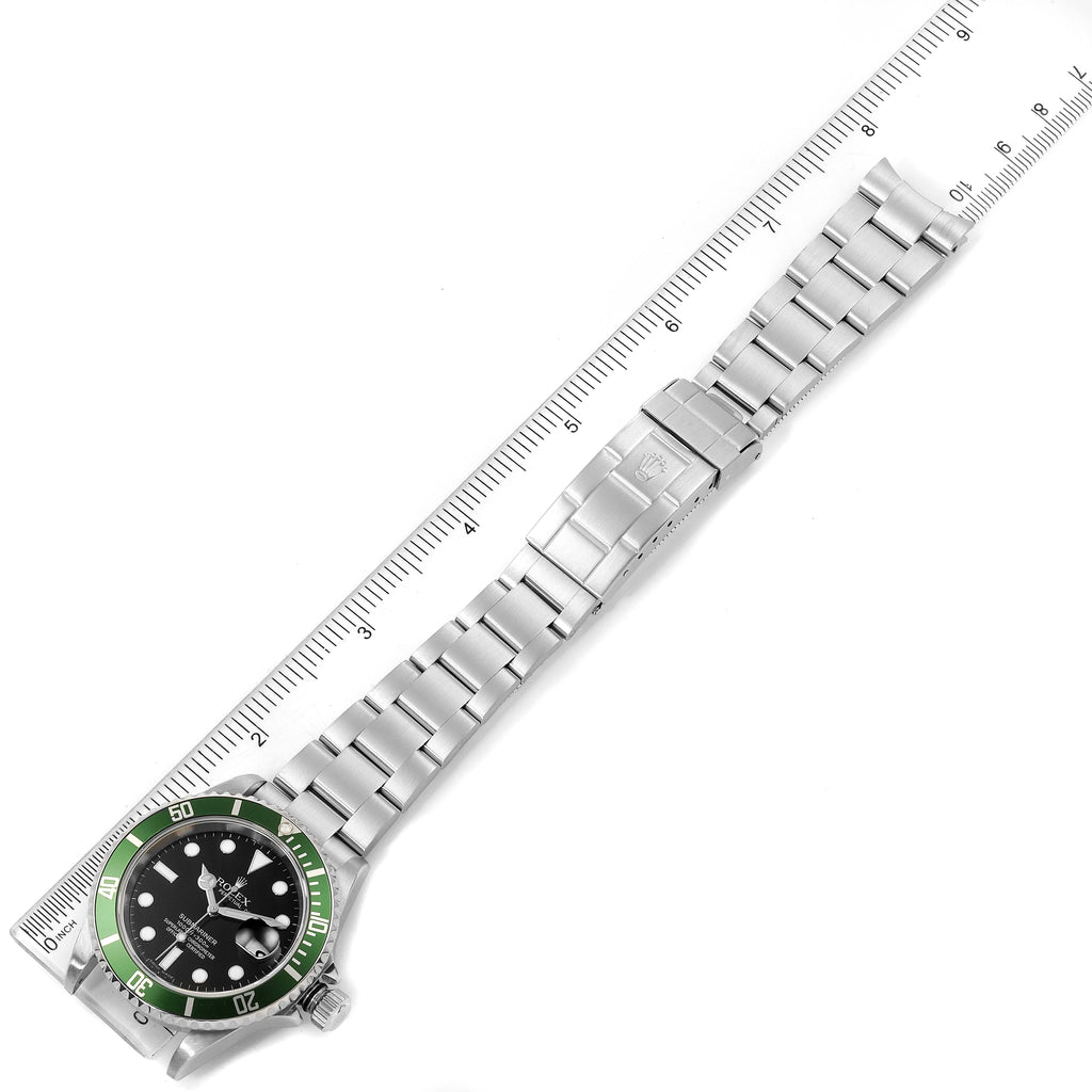 Rolex Submariner Kermit Green 50th Anniversary Mens Watch 16610LV