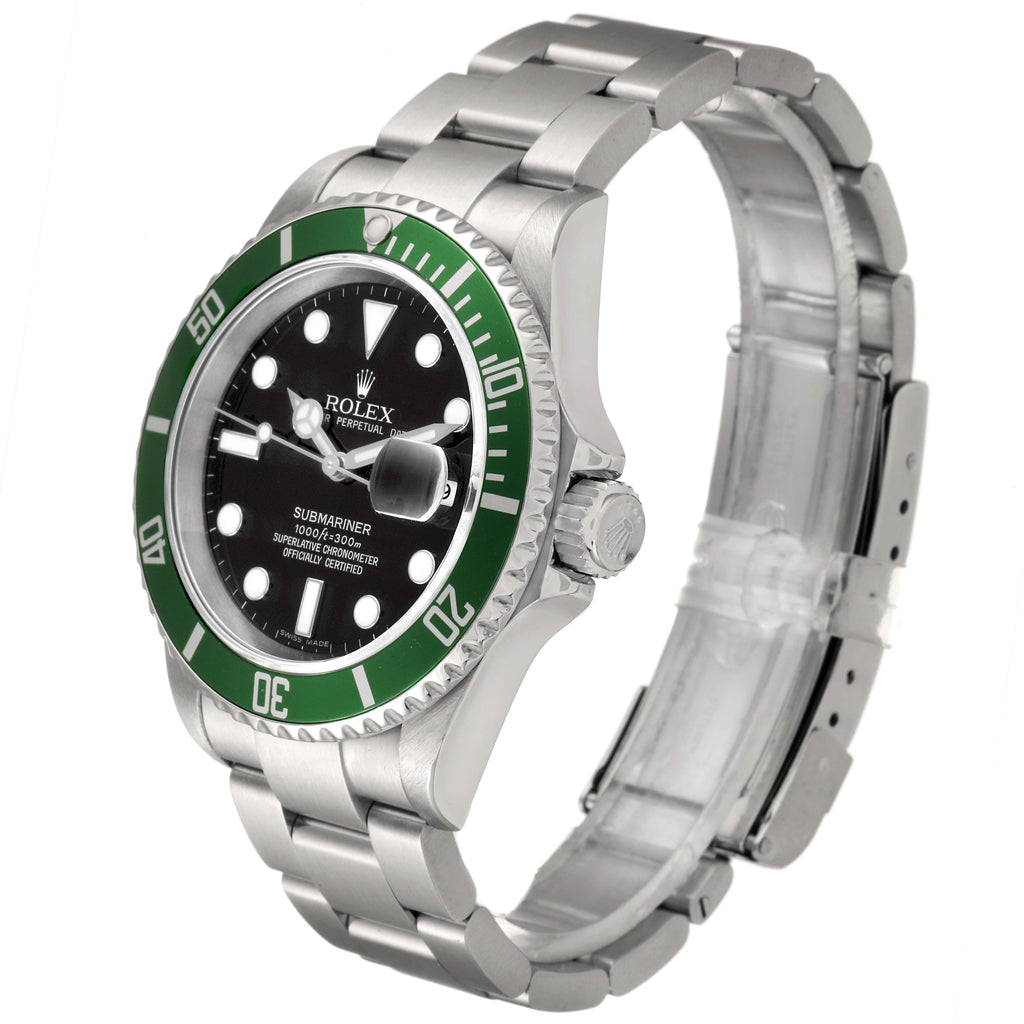 Rolex Submariner Kermit Green 50th Anniversary Mens Watch 16610LV