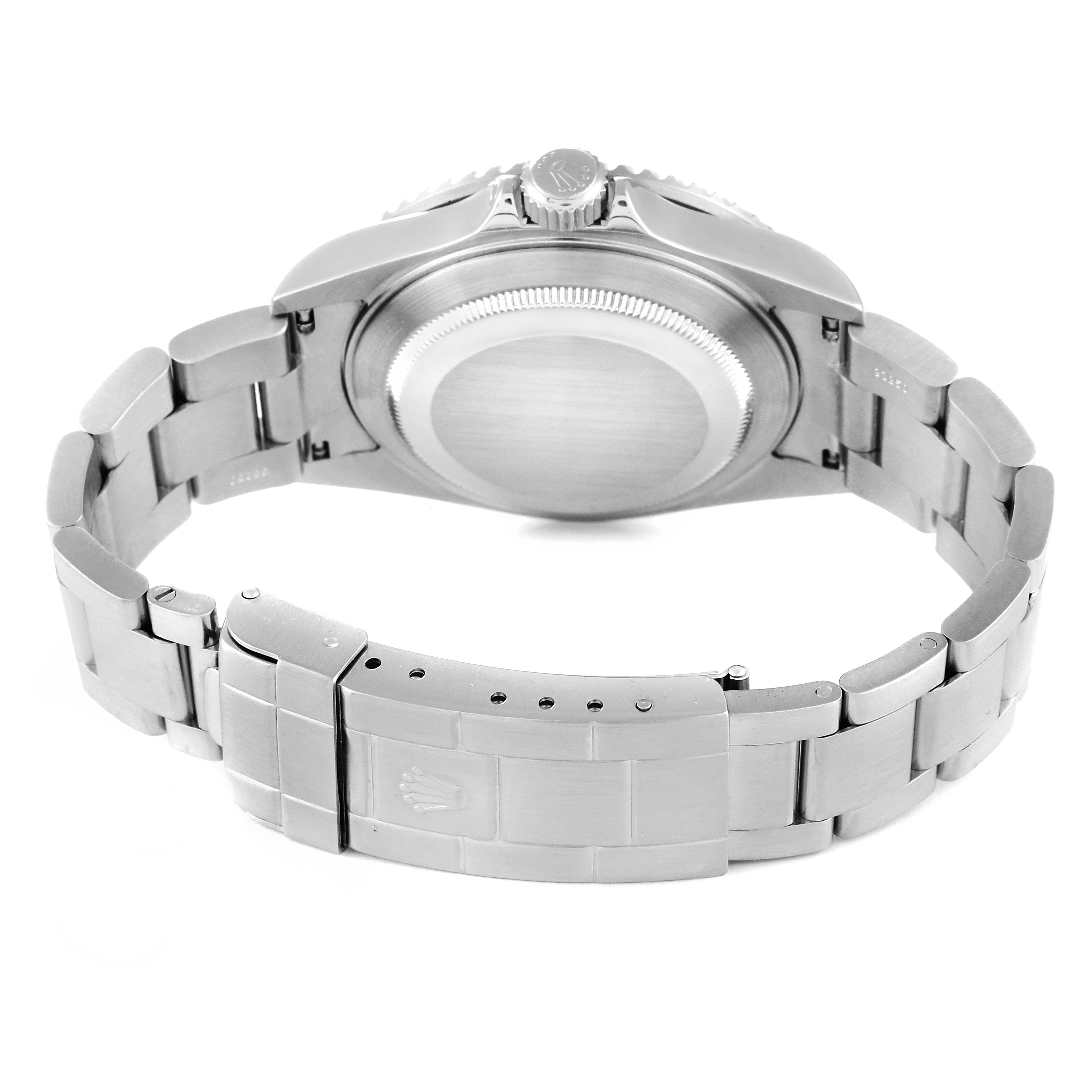 Rolex Submariner 50th Anniversary Green Bezel Flat 4 Steel Mens Watch 16610LV