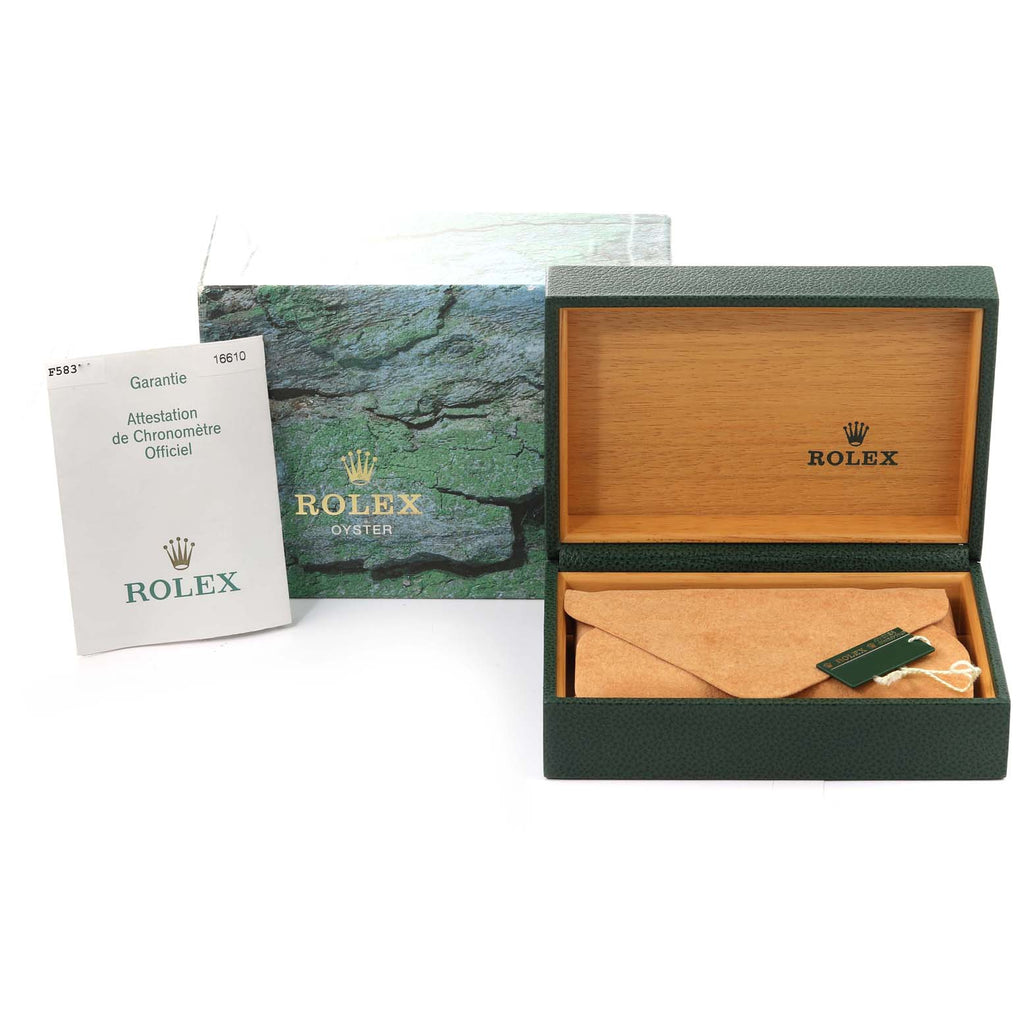 Rolex Submariner Green 50th Anniversary Steel Watch 16610LV Unworn NOS
