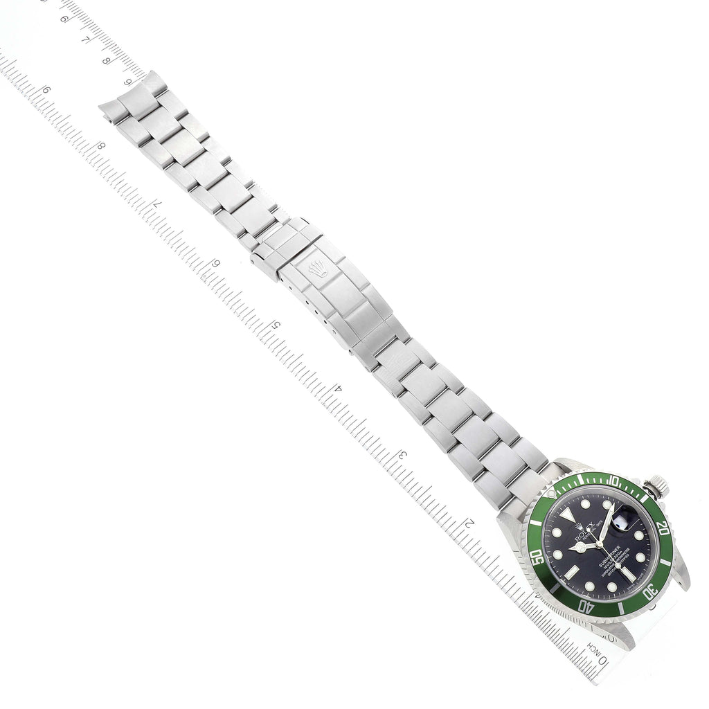 Rolex Submariner Green 50th Anniversary Steel Watch 16610LV Unworn NOS