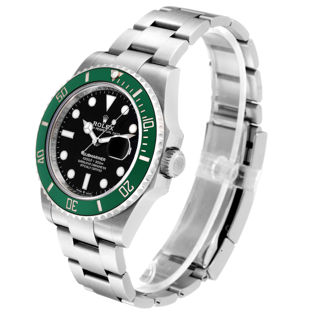 Rolex Submariner Starbucks Green Ceramic Mens Watch 126610LV Unworn