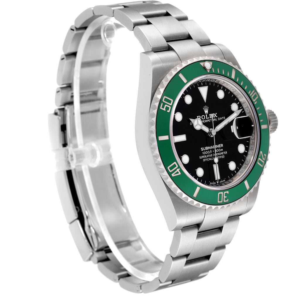 Rolex Submariner Starbucks Green Ceramic Mens Watch 126610LV Unworn
