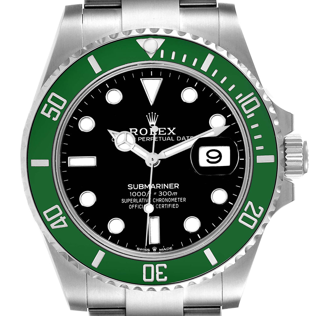 Rolex Submariner Starbucks Green Ceramic Mens Watch 126610LV Unworn