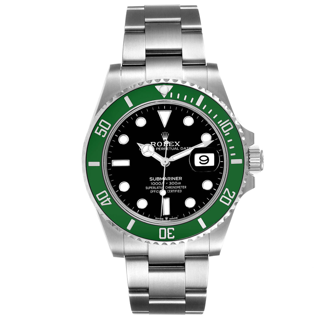 Rolex Submariner Starbucks Green Ceramic Mens Watch 126610LV Unworn