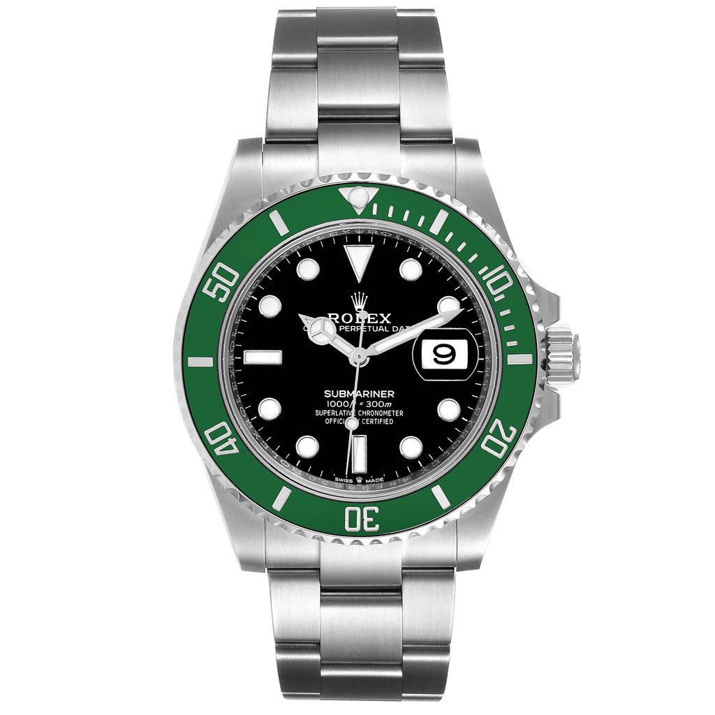 Rolex Submariner Starbucks Green Cerachrom Mens Watch 126610LV Unworn