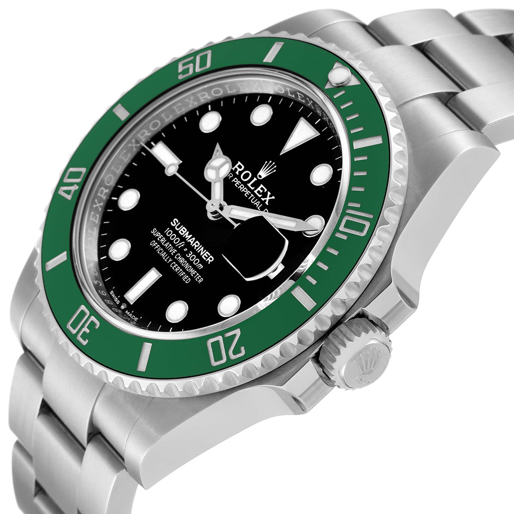 Rolex Submariner Starbucks Green Cerachrom Mens Watch 126610LV Unworn