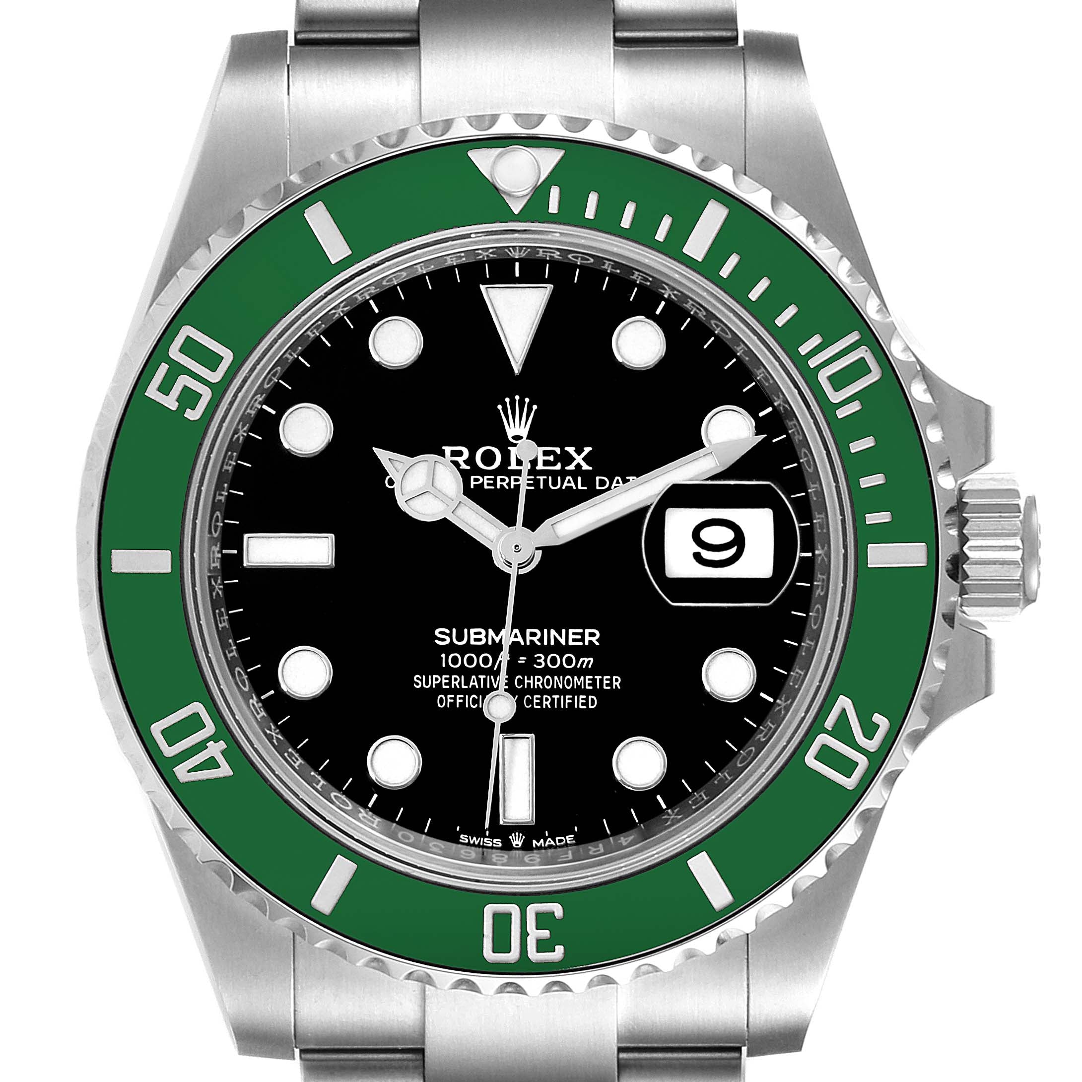 Rolex Submariner Starbucks Green Cerachrom Mens Watch 126610LV Unworn