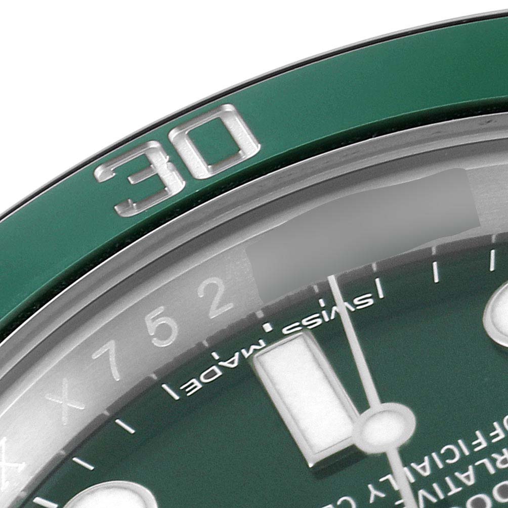 Rolex Submariner Hulk Green Dial Bezel Steel Mens Watch 116610