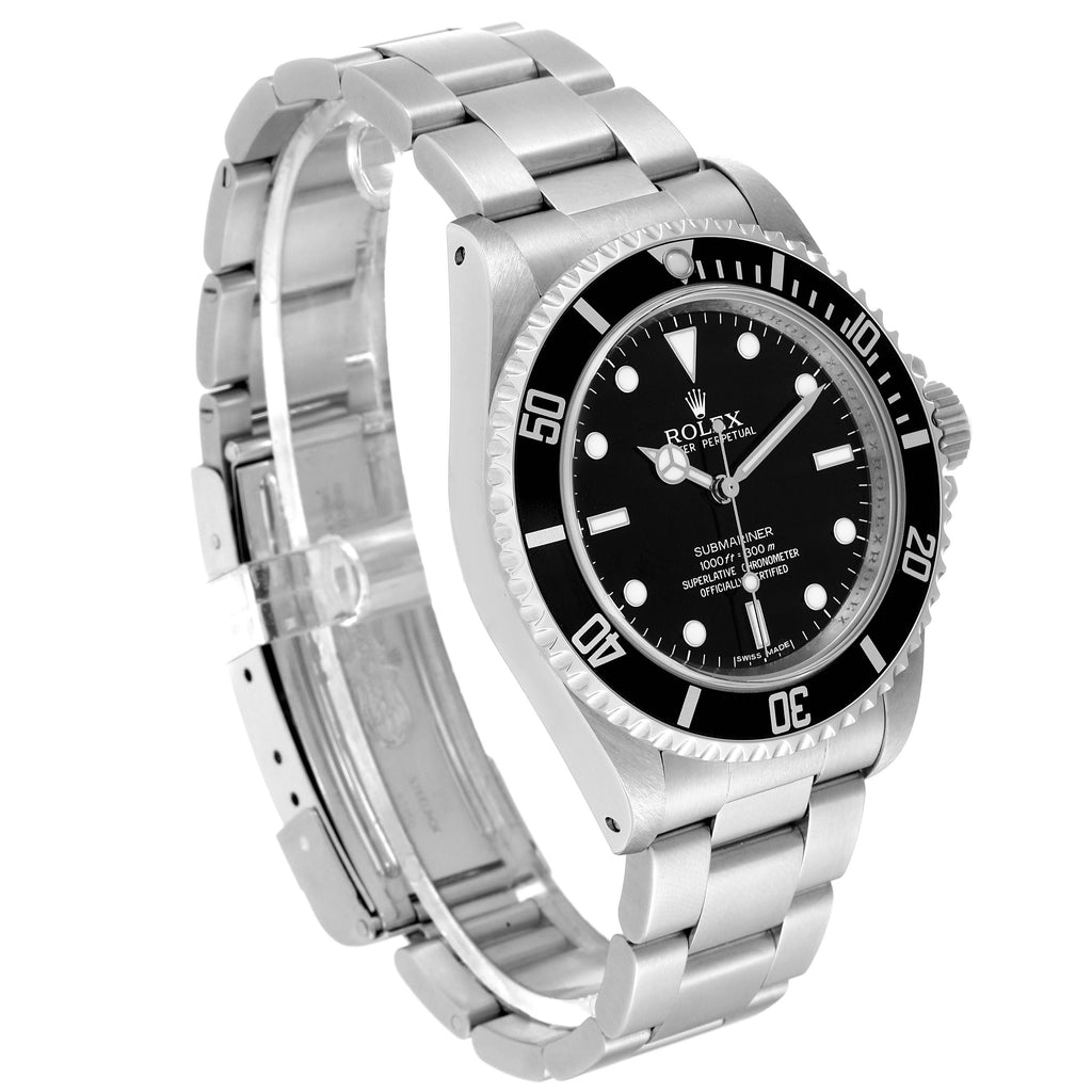 Rolex Submariner No Date 40mm 4 Lines Steel Mens Watch 14060M