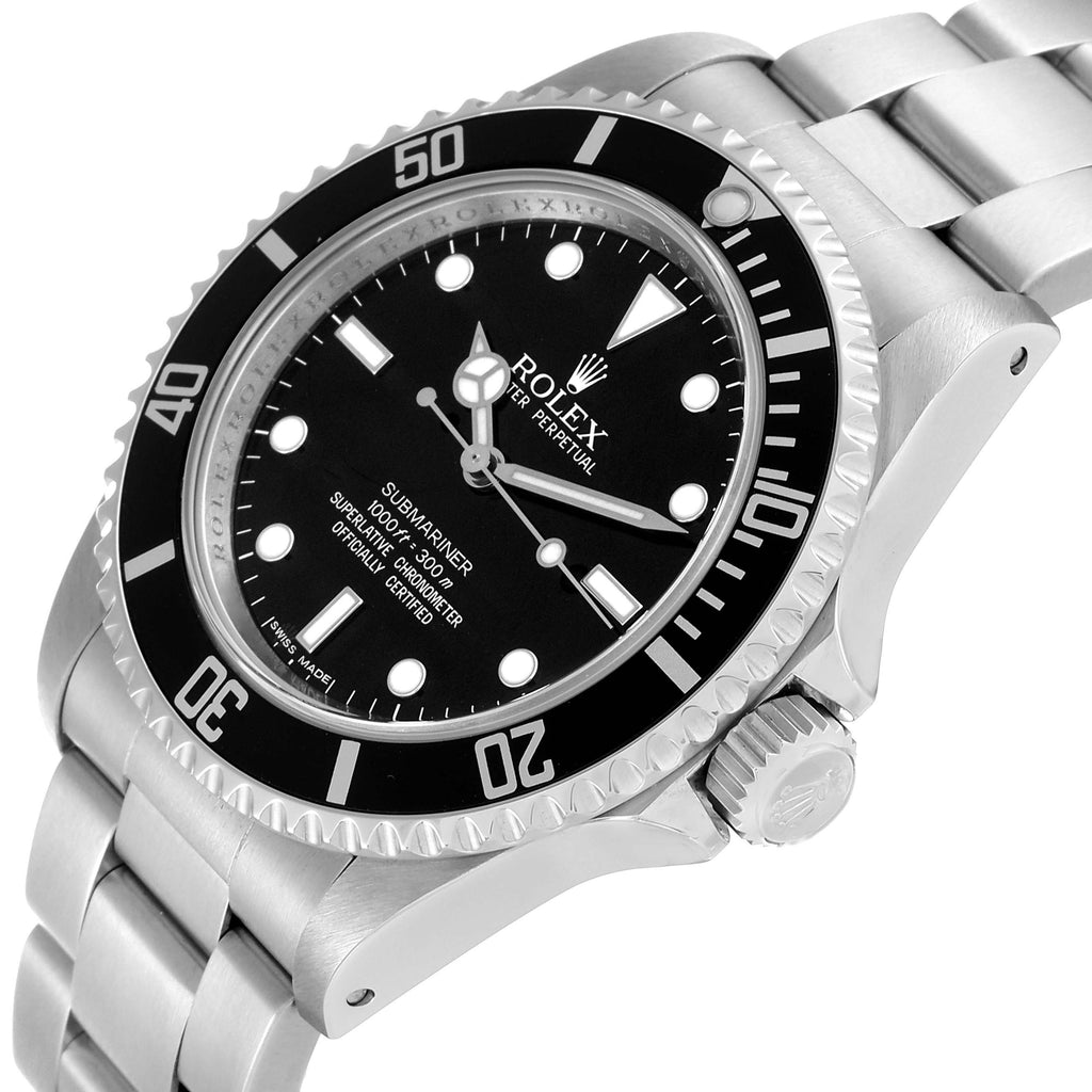 Rolex Submariner No Date 40mm 4 Lines Steel Mens Watch 14060M
