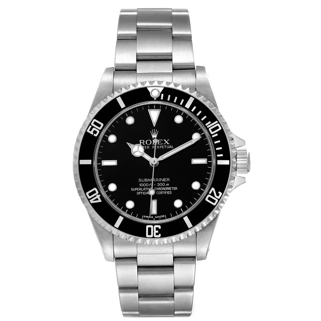 Rolex Submariner No Date 40mm 4 Lines Steel Mens Watch 14060M