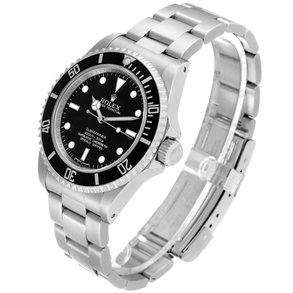 Rolex Submariner No Date 40mm 4 Lines Steel Mens Watch 14060M