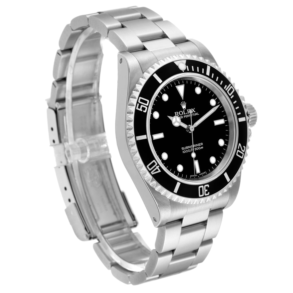 Rolex Submariner No Date 40mm 4 Liner Steel Mens Watch 14060 Unworn