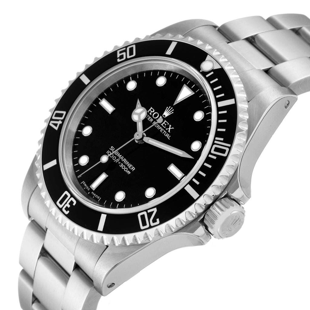 Rolex Submariner No Date 40mm 4 Liner Steel Mens Watch 14060 Unworn
