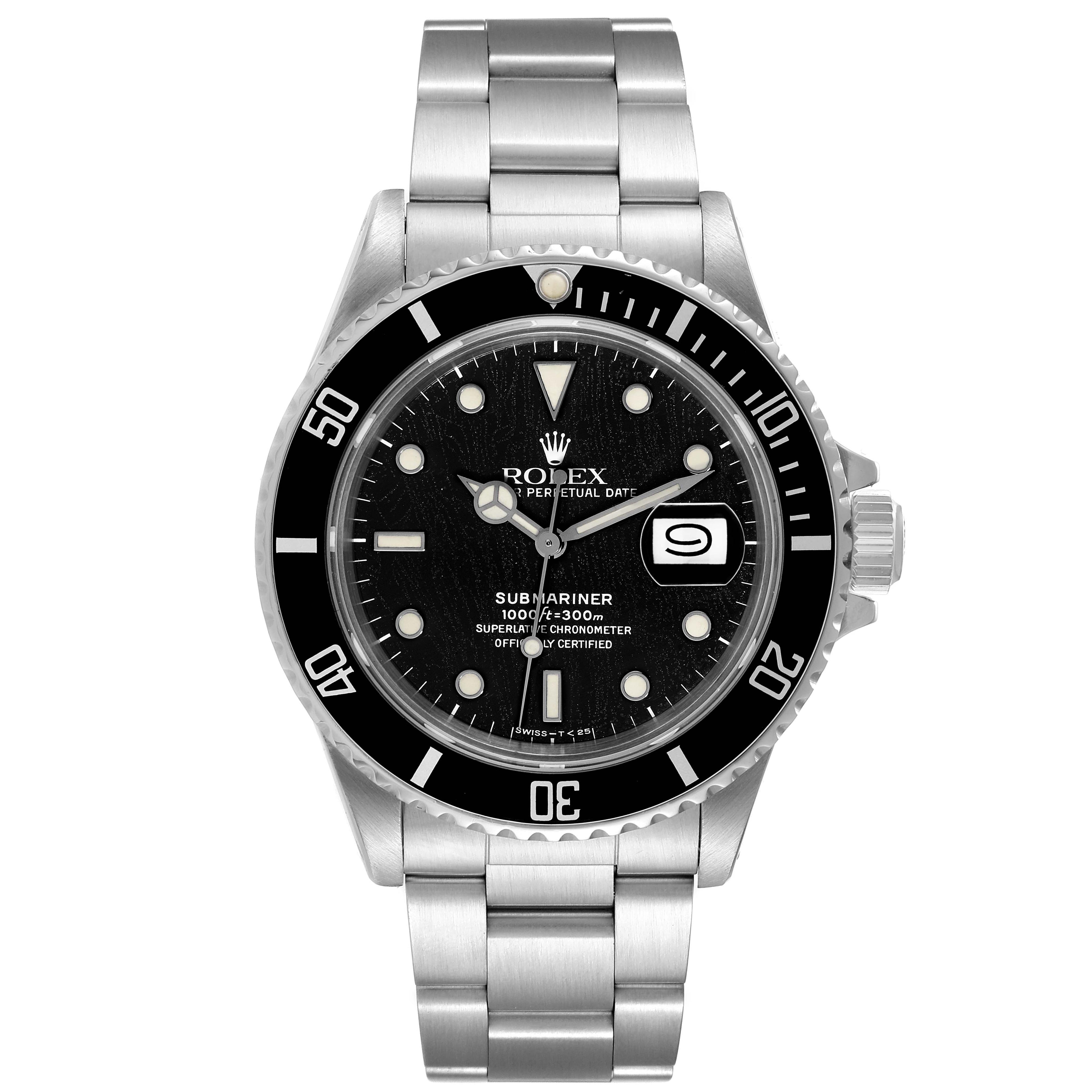 Rolex Submariner Spider Web Dial Steel Vintage Mens Watch 168000
