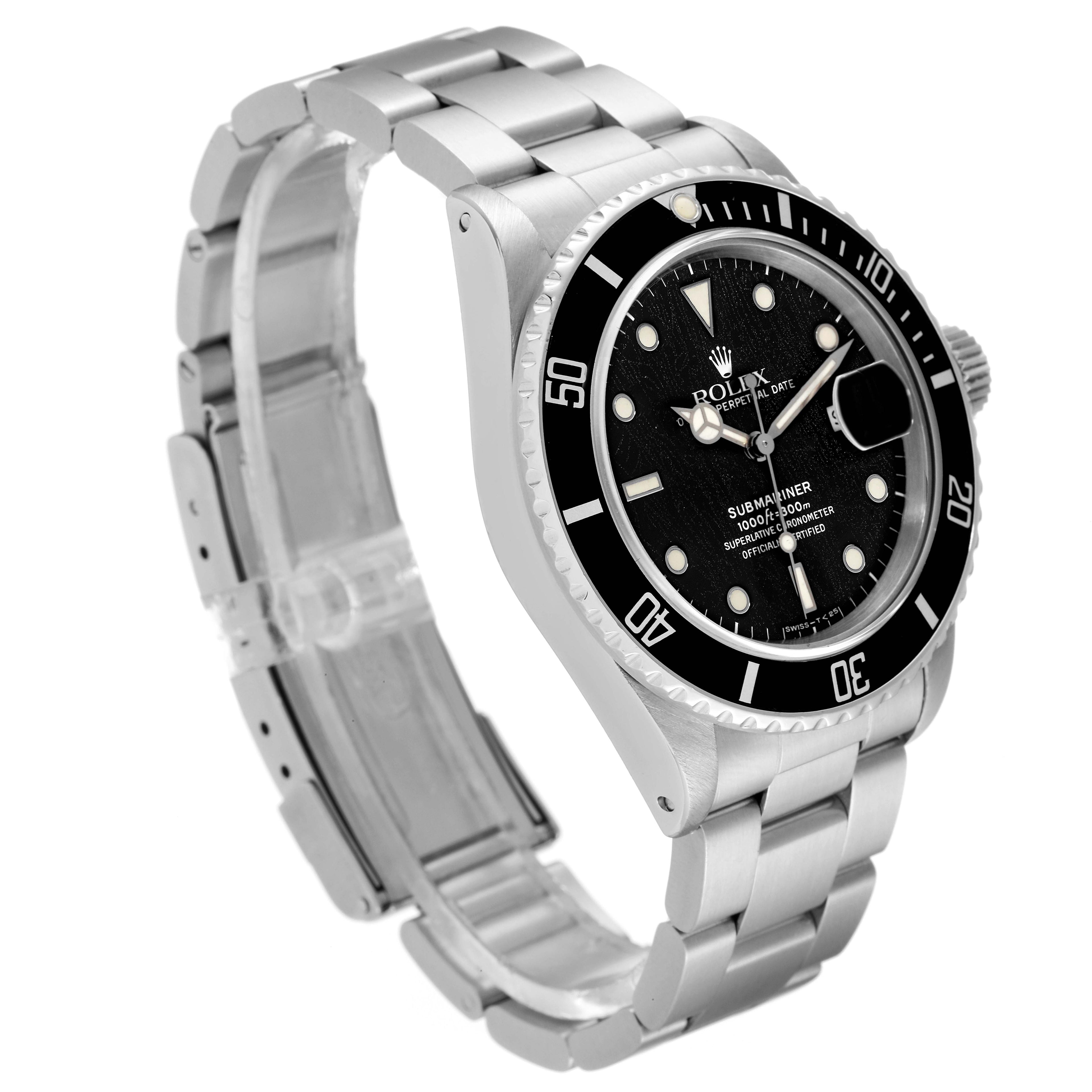 Rolex Submariner Spider Web Dial Steel Vintage Mens Watch 168000