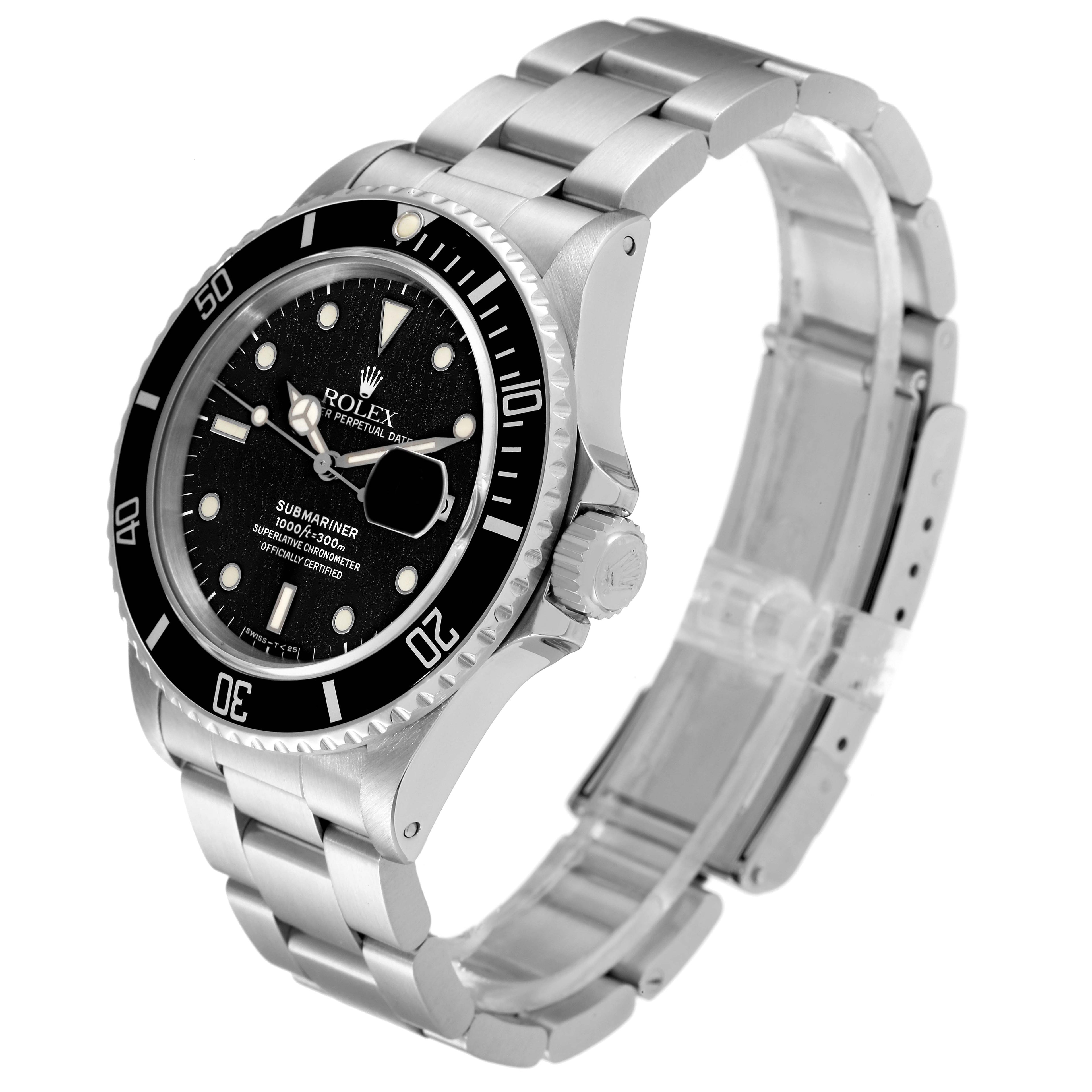 Rolex Submariner Spider Web Dial Steel Vintage Mens Watch 168000