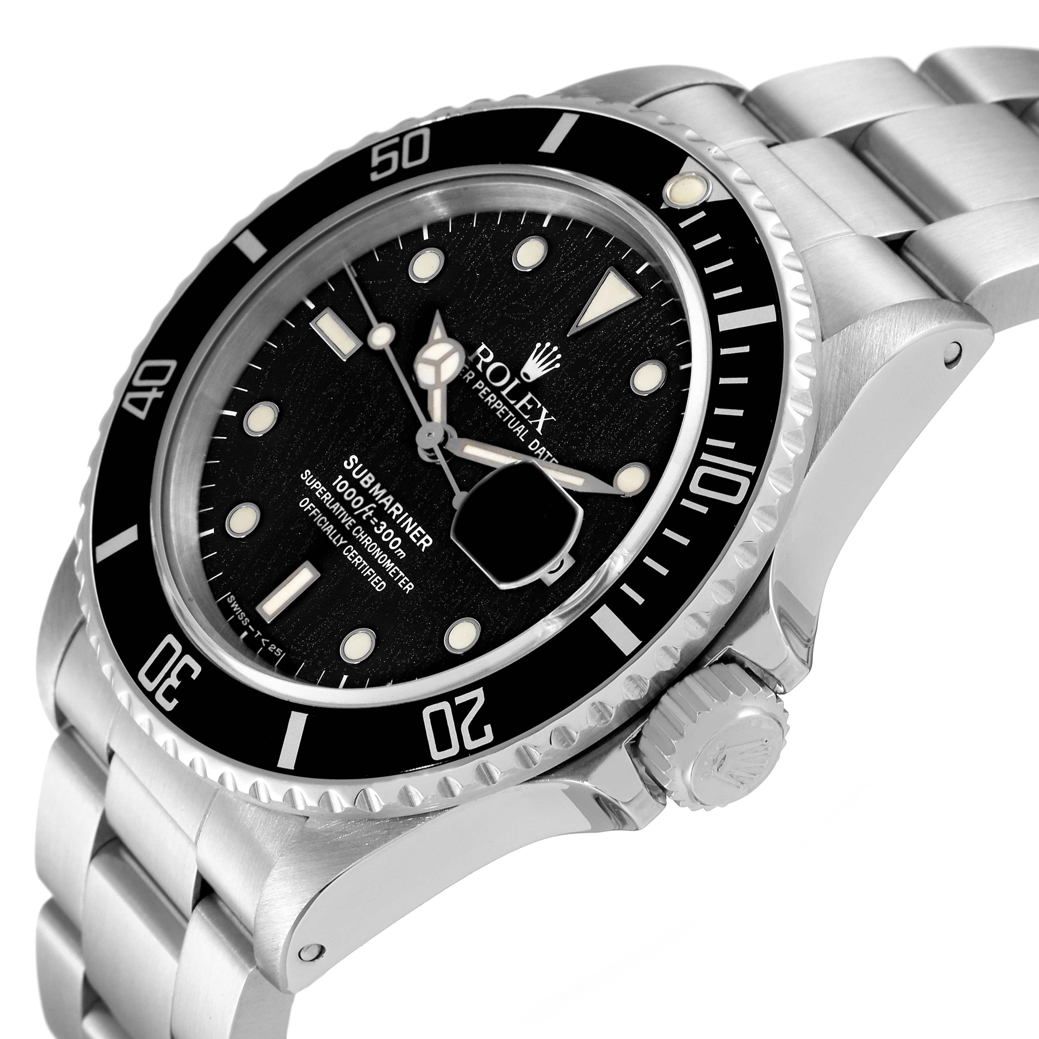 Rolex Submariner Spider Web Dial Steel Vintage Mens Watch 168000
