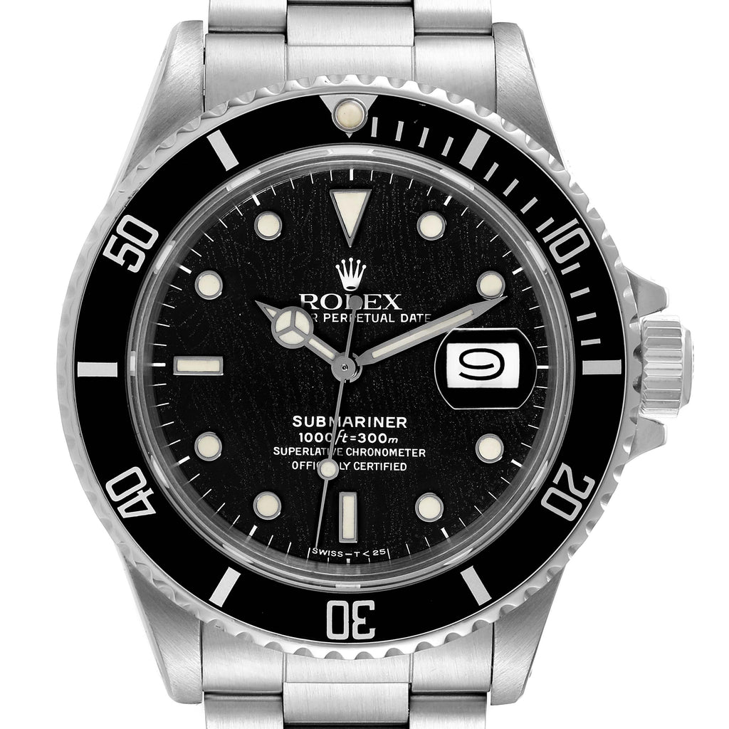 Rolex Submariner Spider Web Dial Steel Vintage Mens Watch 168000