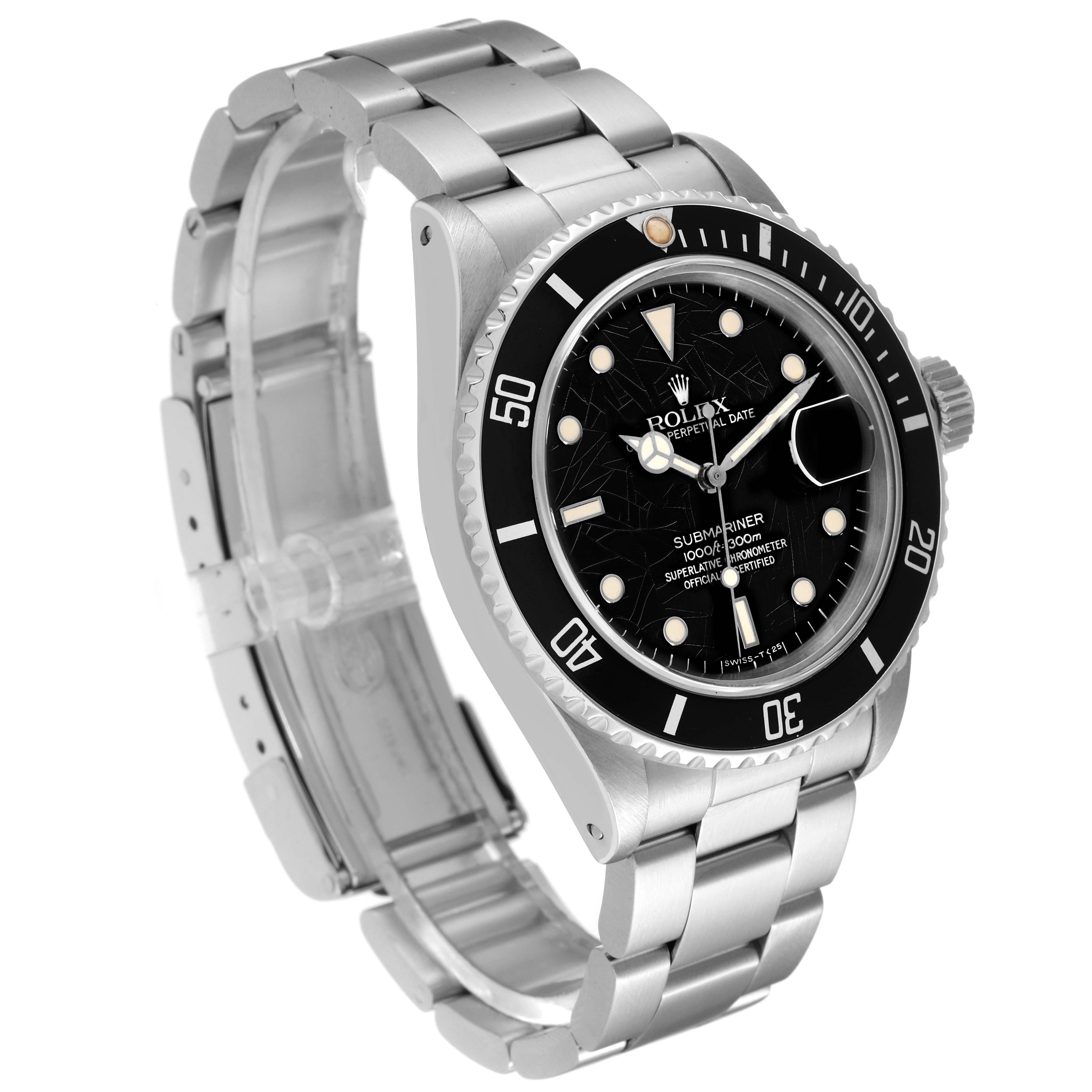 Rolex Submariner Spider Dial Steel Vintage Mens Watch 16800