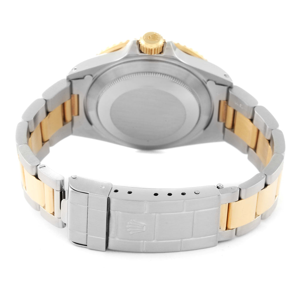 Rolex Submariner Steel 18K Yellow Gold Black Dial Mens Watch 16803