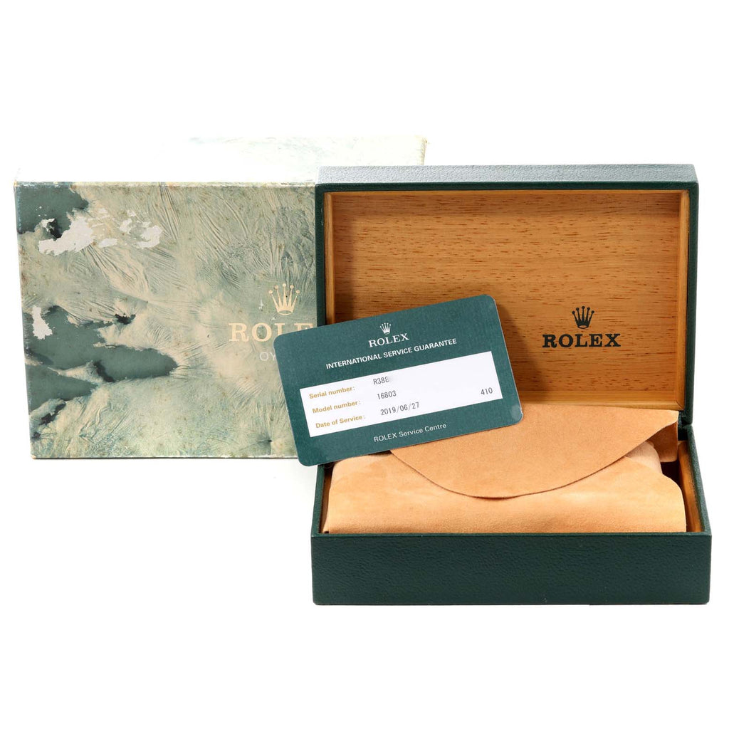Rolex Submariner Steel 18K Yellow Gold Black Dial Mens Watch 16803