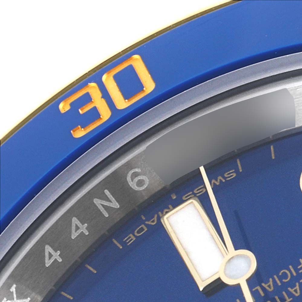 Rolex Submariner Steel 18K Yellow Gold Blue Dial Mens Watch 116613 Unworn