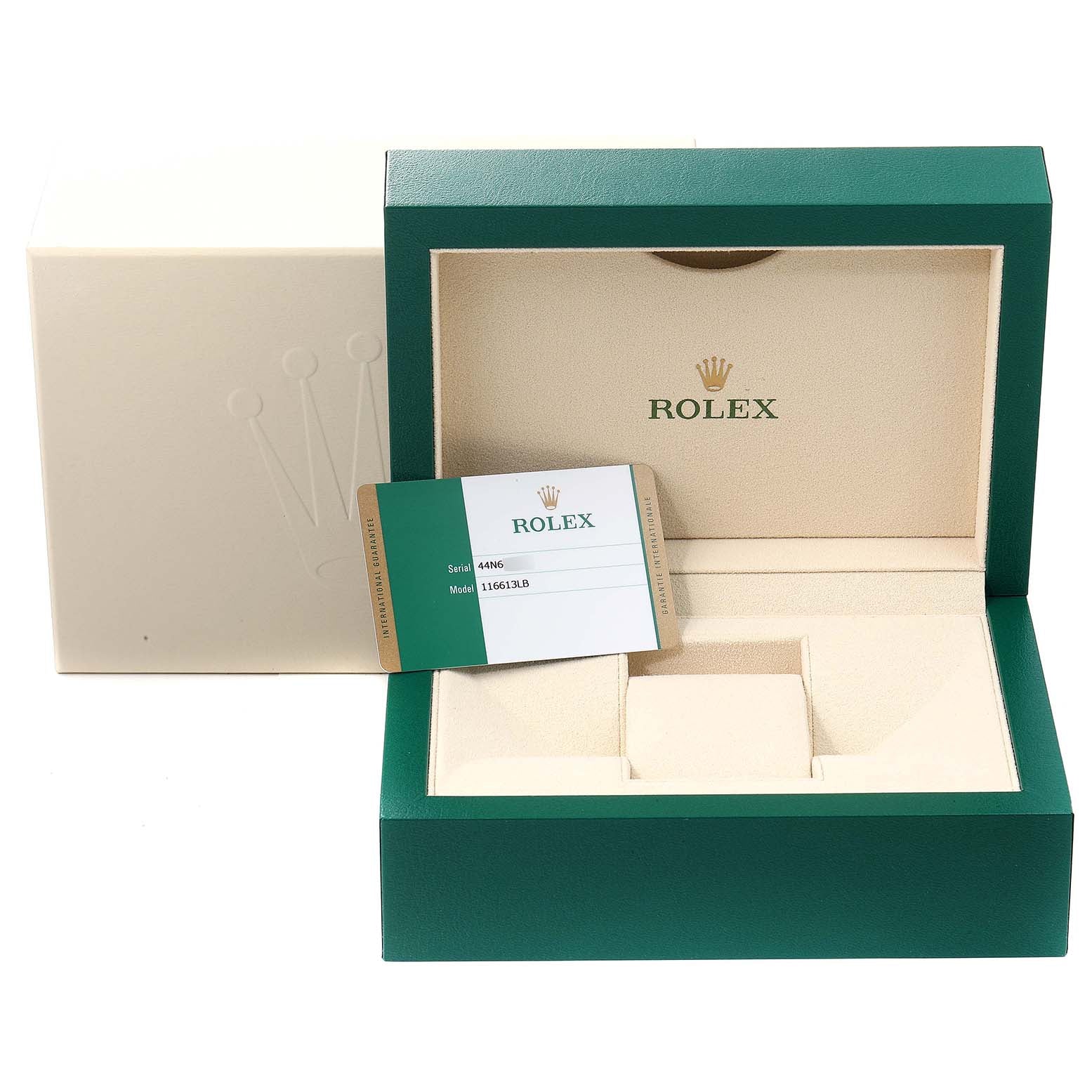 Rolex Submariner Steel 18K Yellow Gold Blue Dial Mens Watch 116613 Unworn