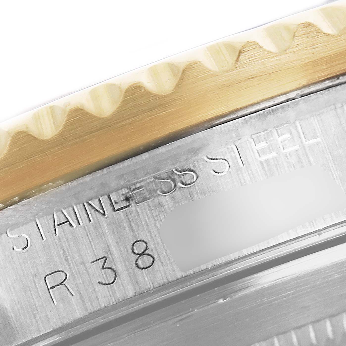Rolex Submariner Steel 18K Yellow Gold Blue Dial Mens Watch 16803