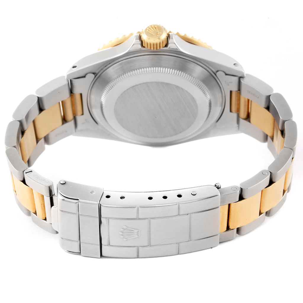Rolex Submariner Steel Gold Diamond Sapphire Serti Dial Watch 16613