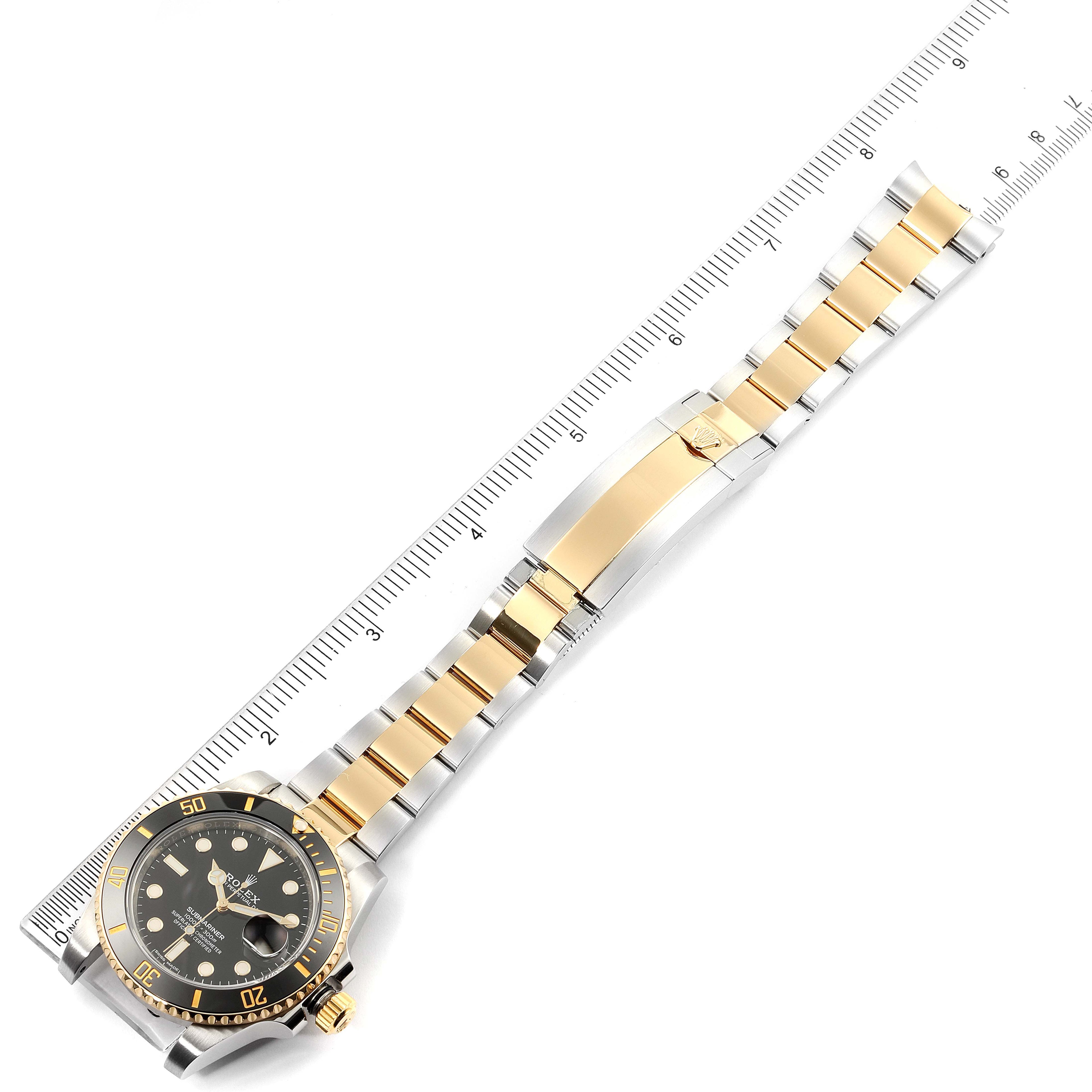 Rolex Submariner Steel Yellow Gold Black Dial Automatic Mens Watch 116613